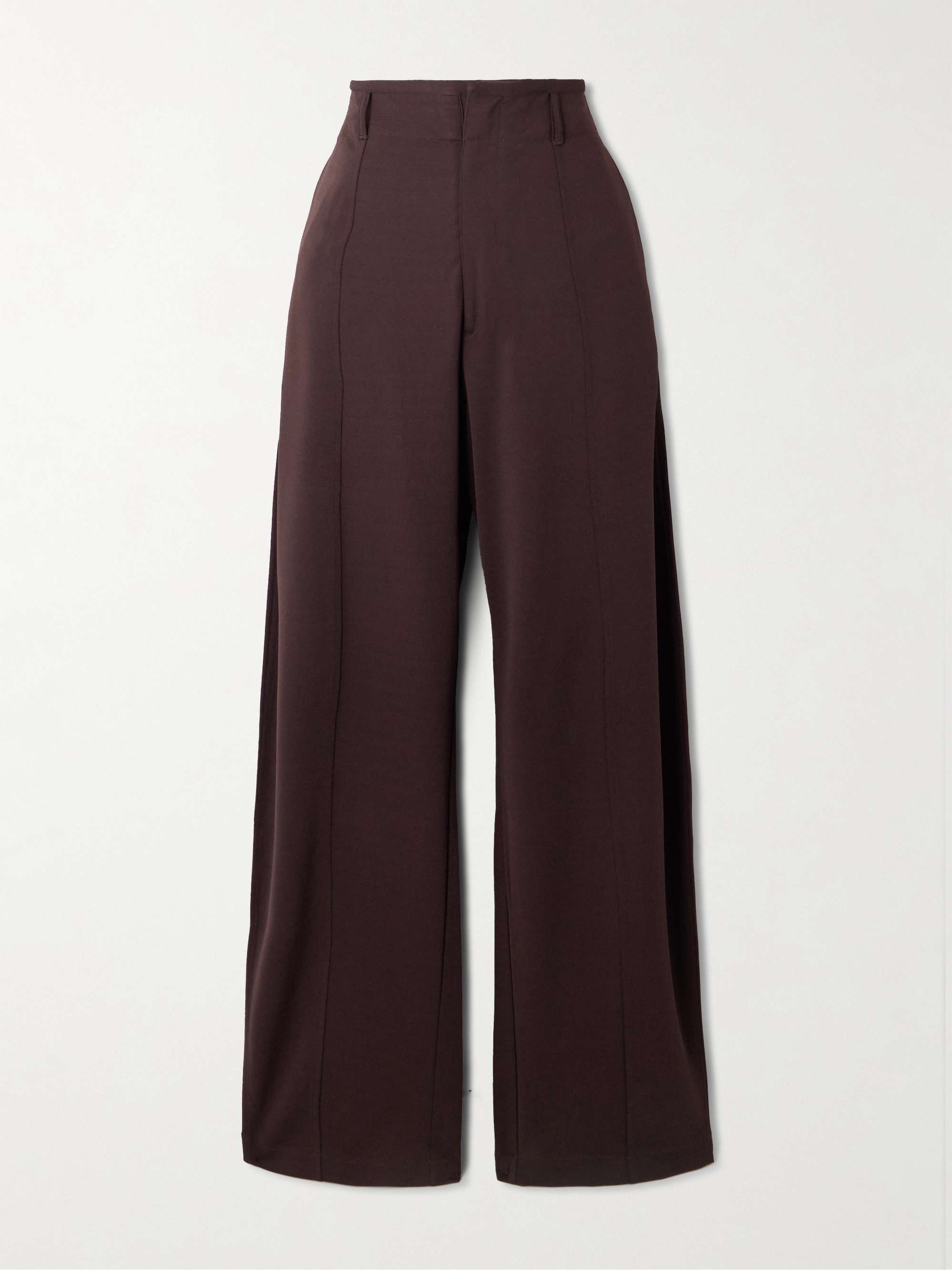 Jersey straight-leg pants view