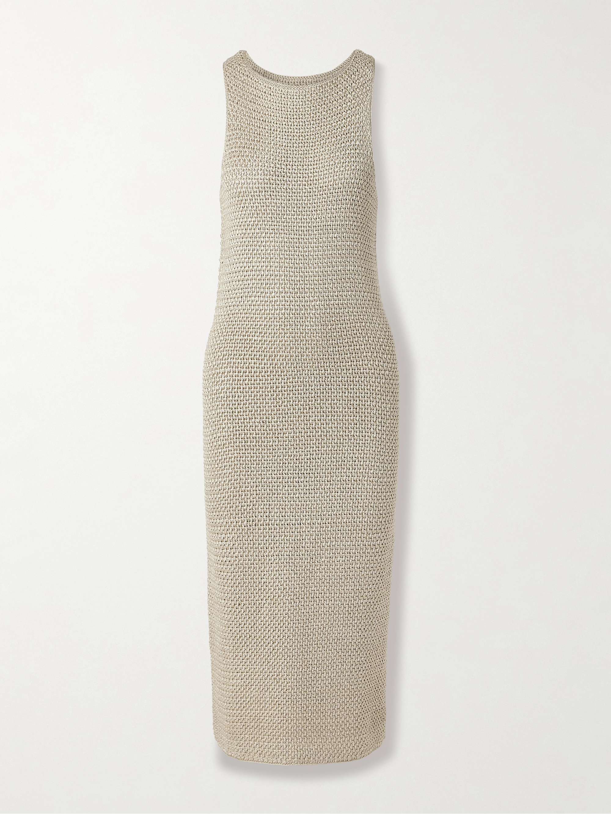 Dorothea crocheted silk midi dress view