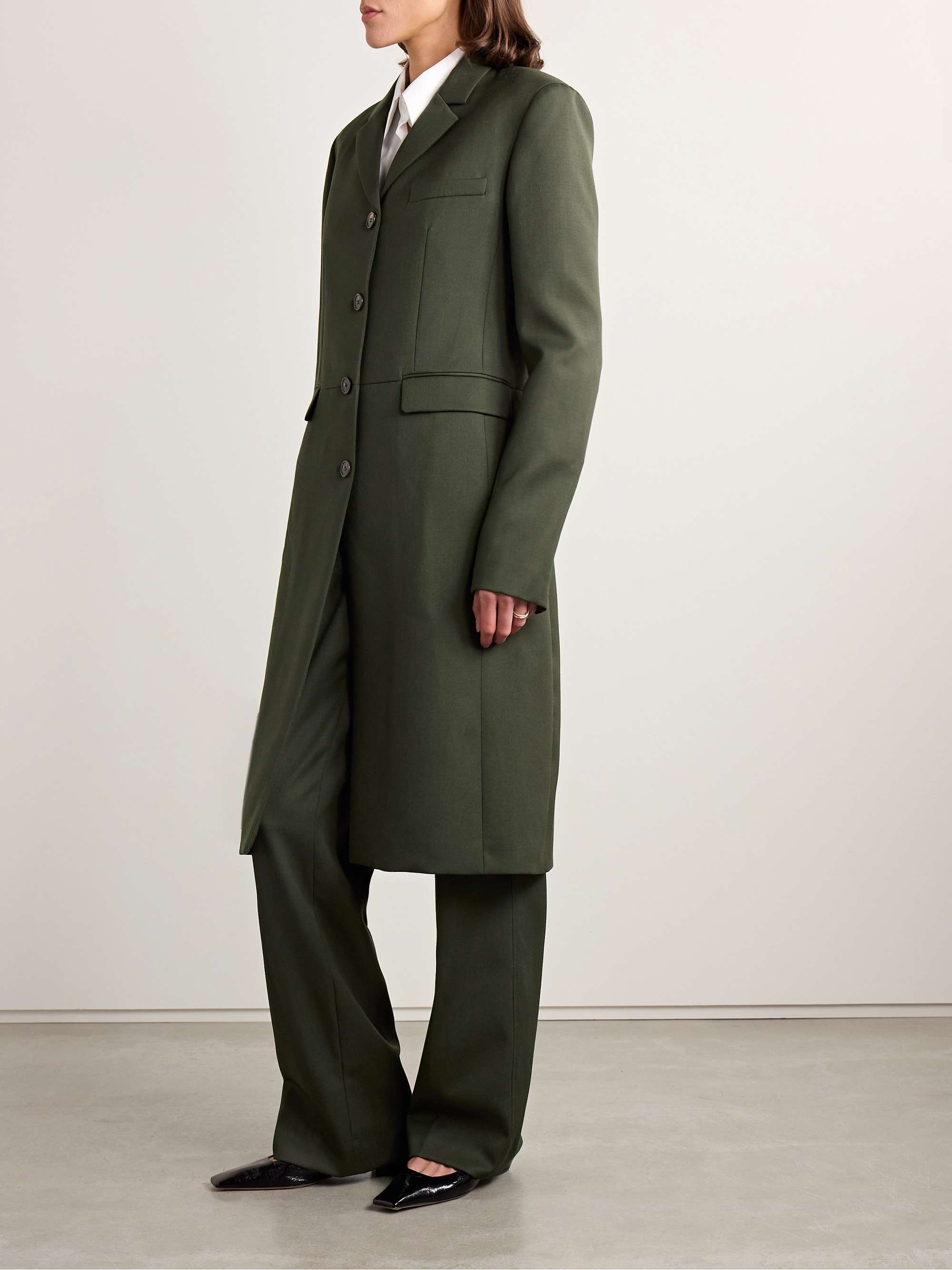 Manon grain de poudre wool and cashmere-blend coat view