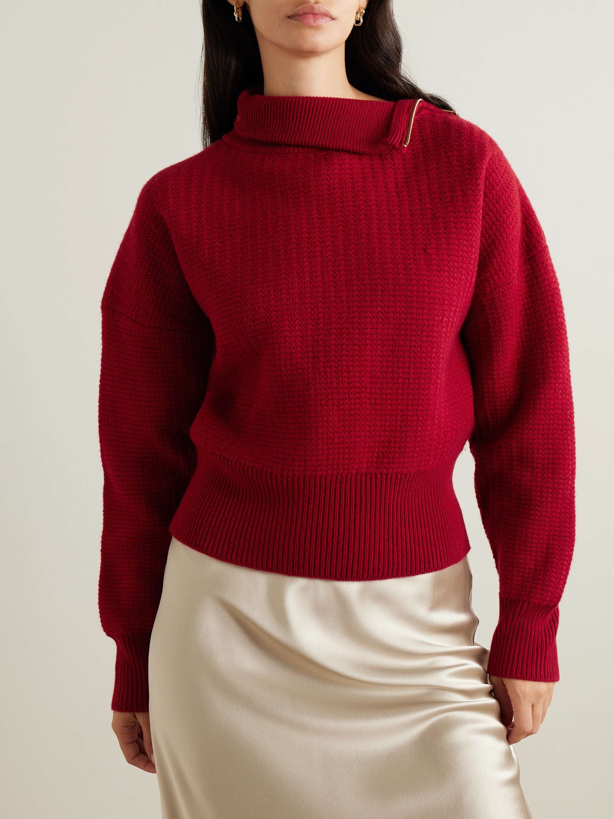 Bessica wool and cashmere-blend turtleneck sweater view