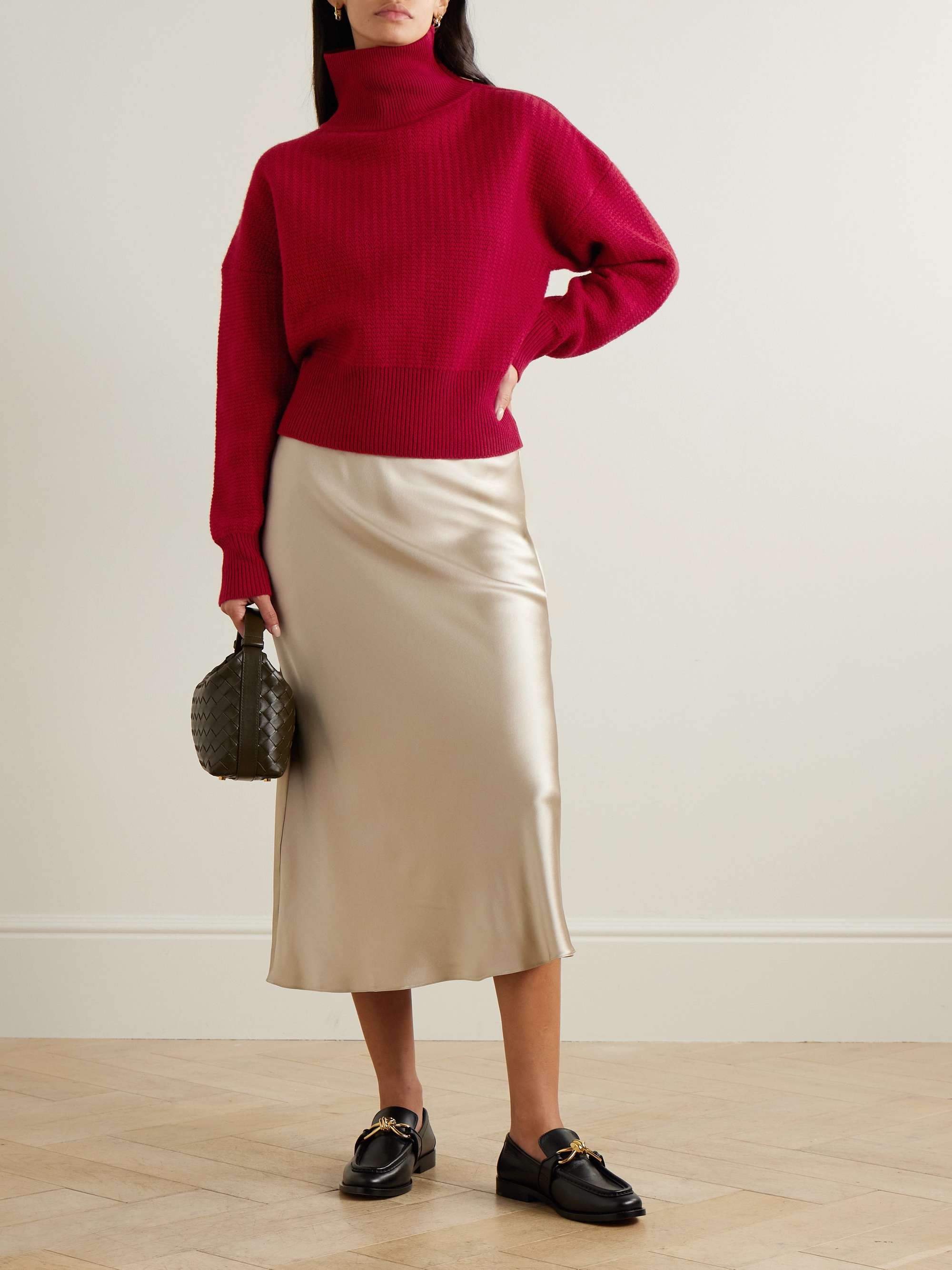 Bessica wool and cashmere-blend turtleneck sweater view