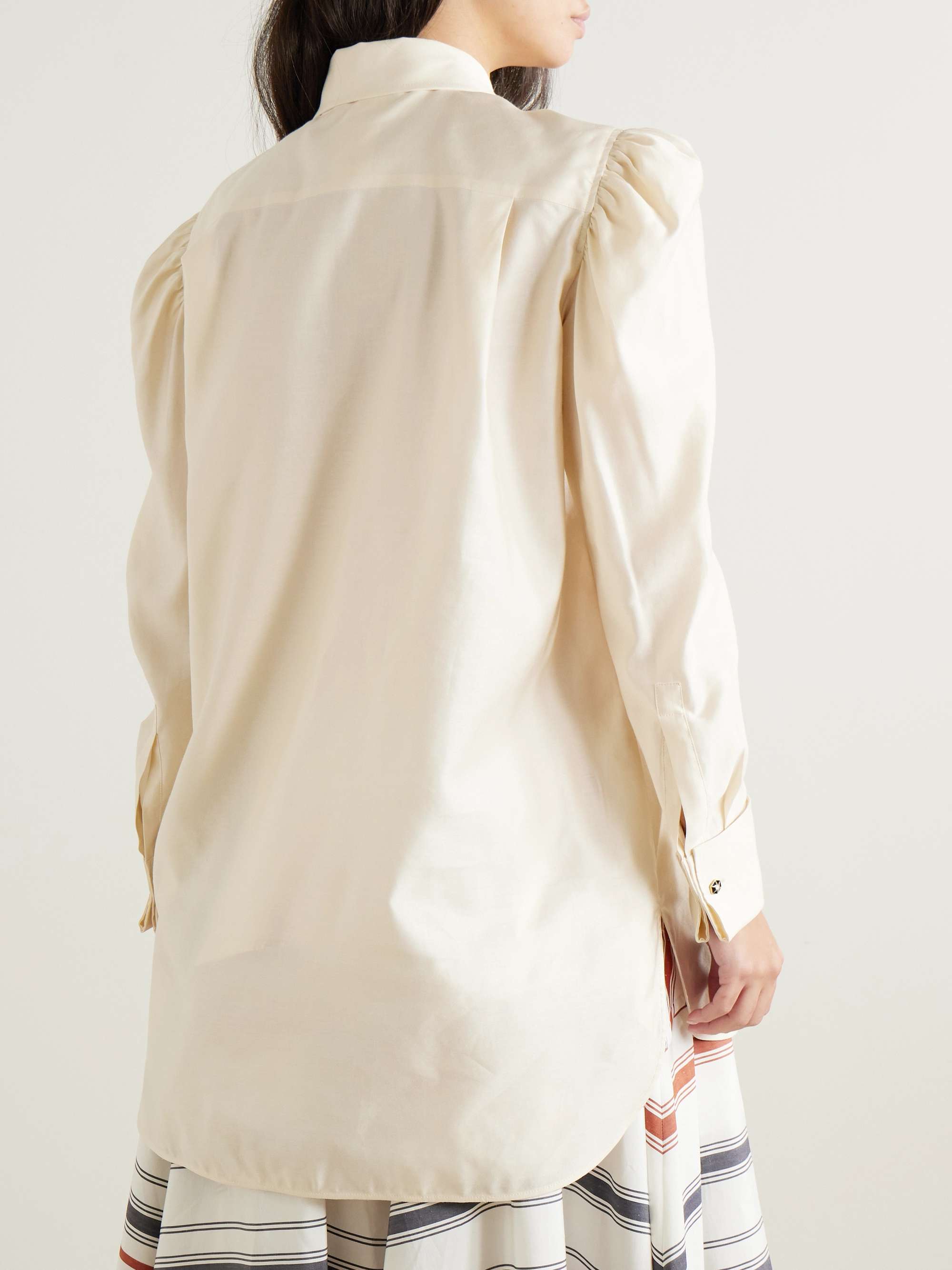 Faraday gathered cotton shirt view