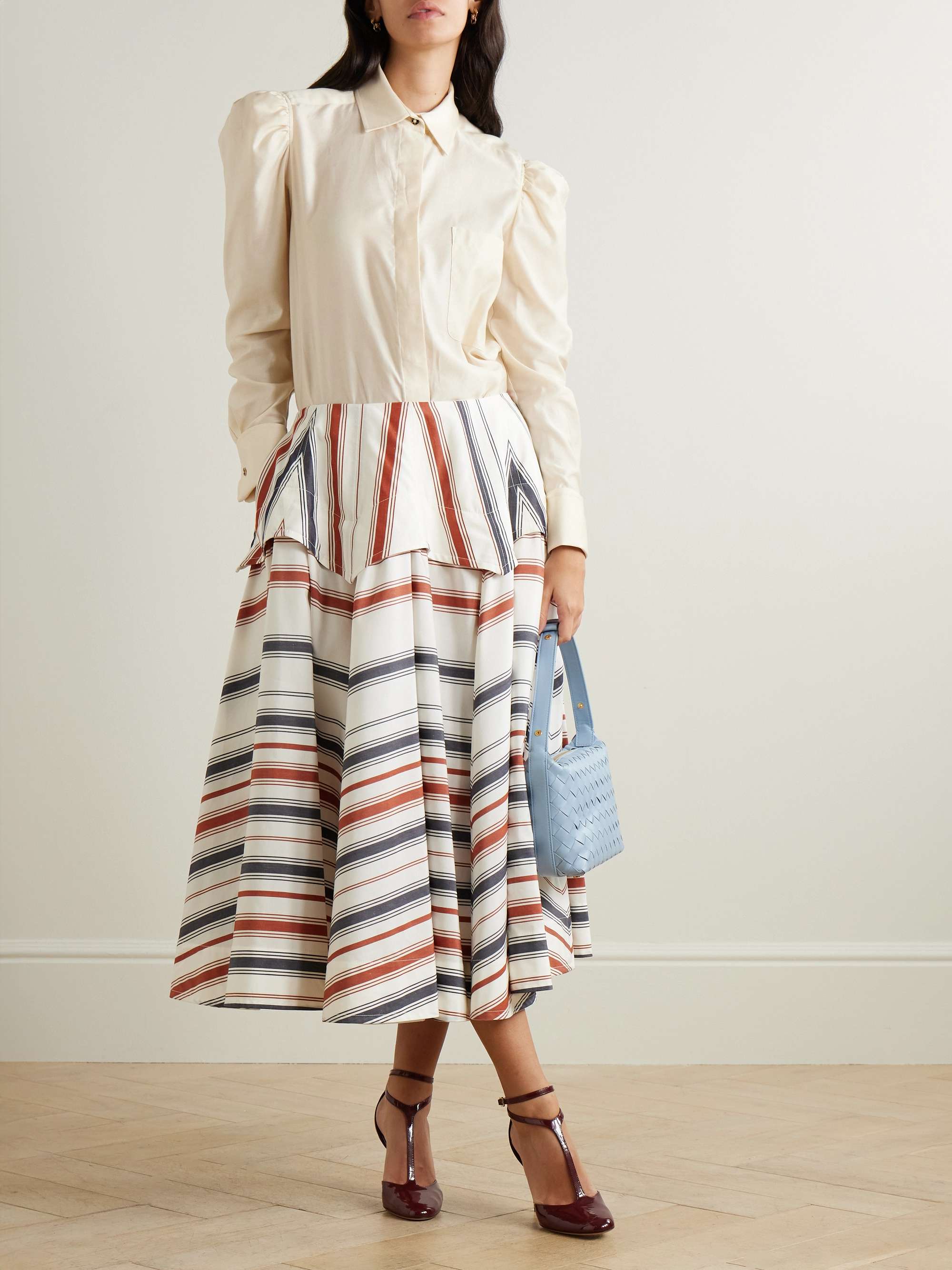 Faraday gathered cotton shirt view