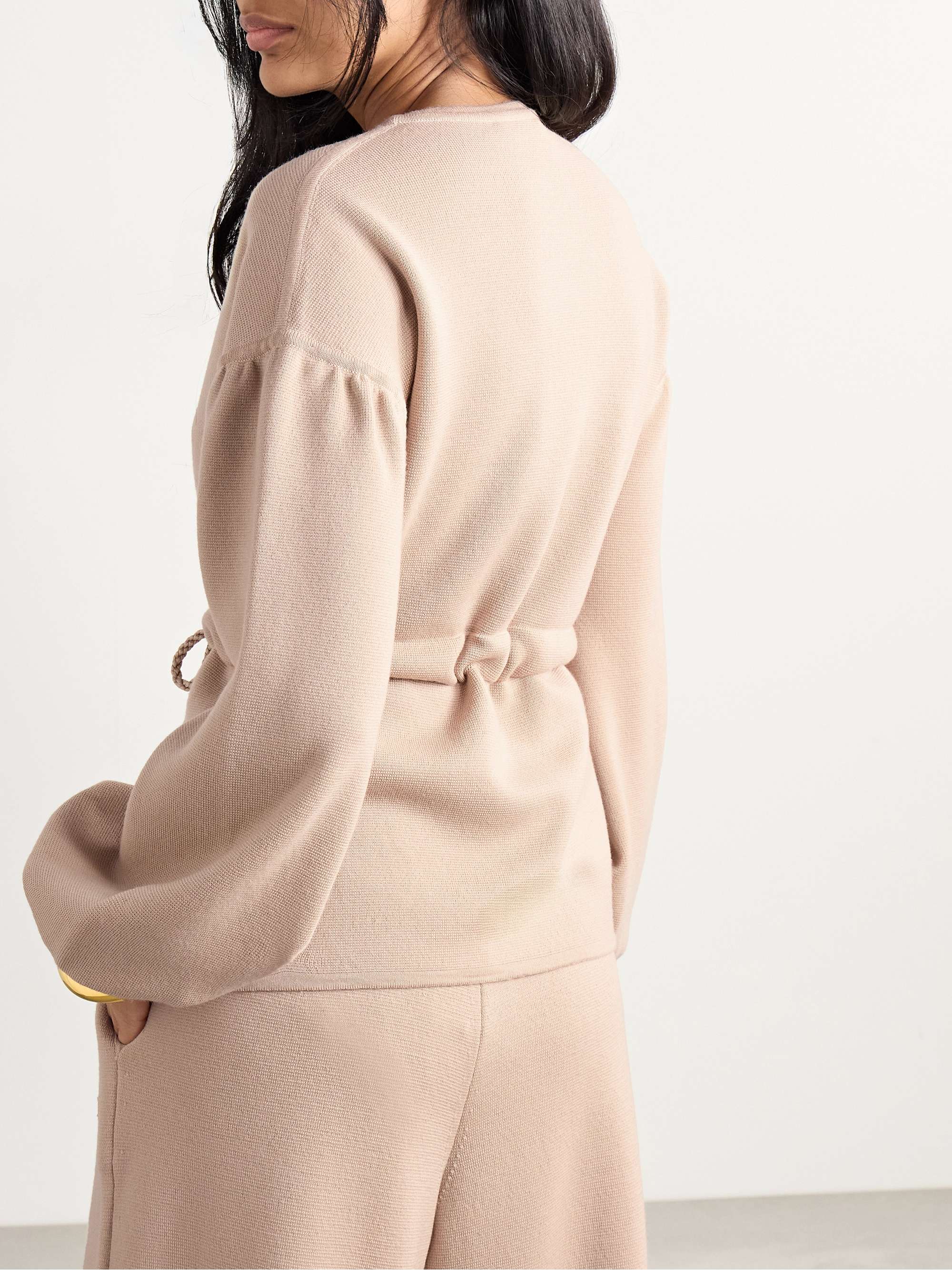 Tiberio belted wool cardigan view
