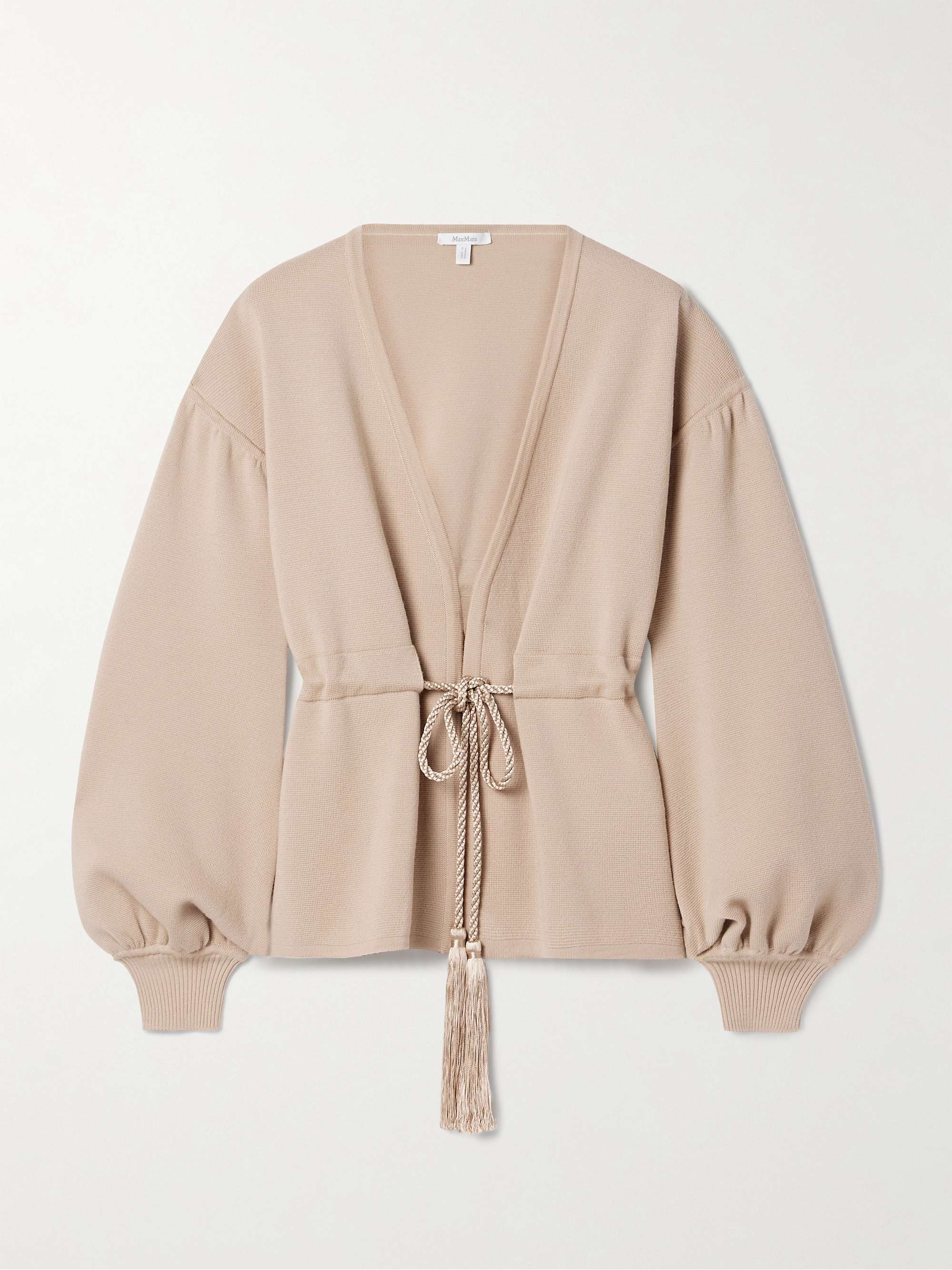 Tiberio belted wool cardigan view