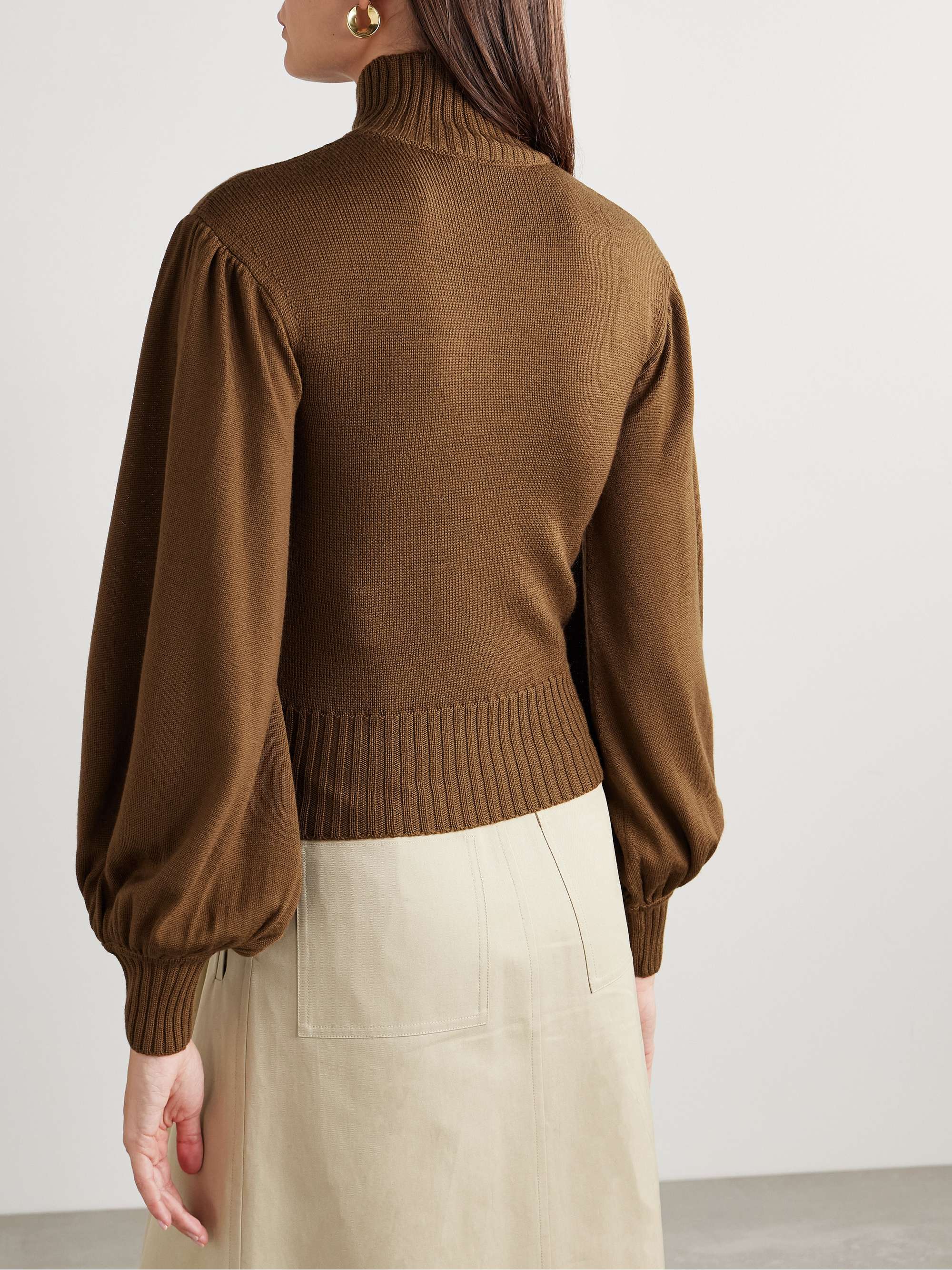 Wool turtleneck sweater view
