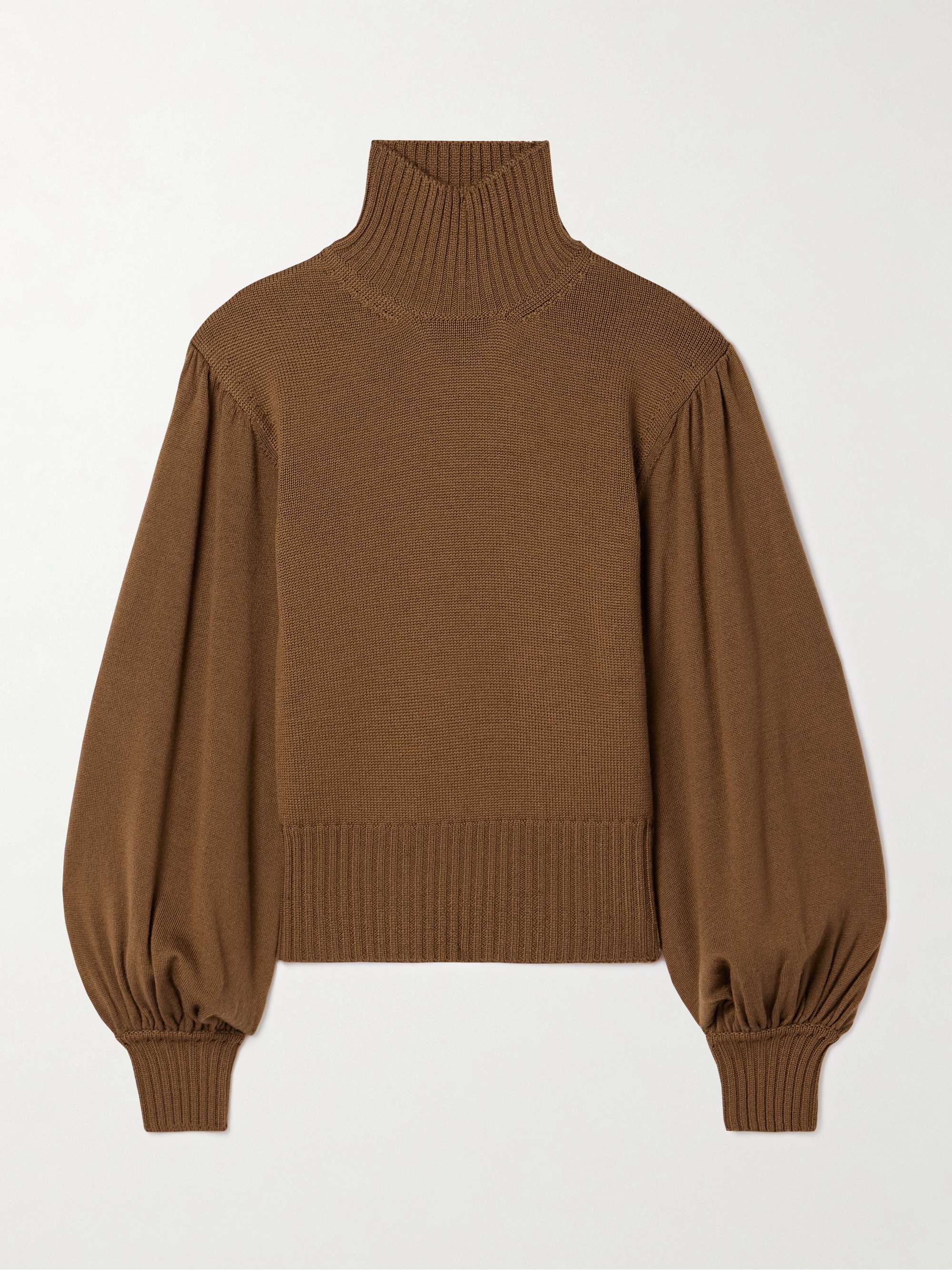 Wool turtleneck sweater view