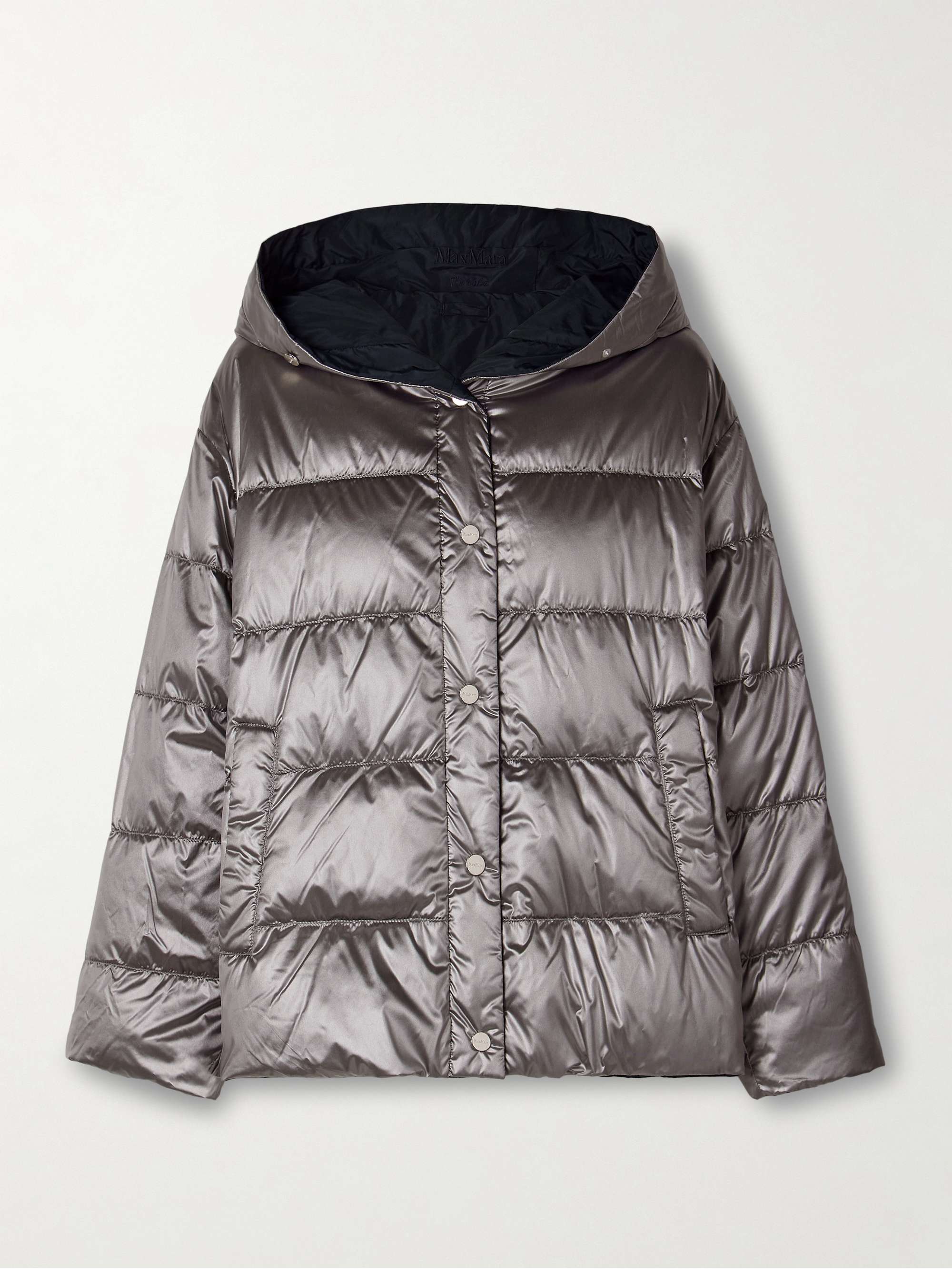 Nico reversible hooded padded quilted shell down coat view