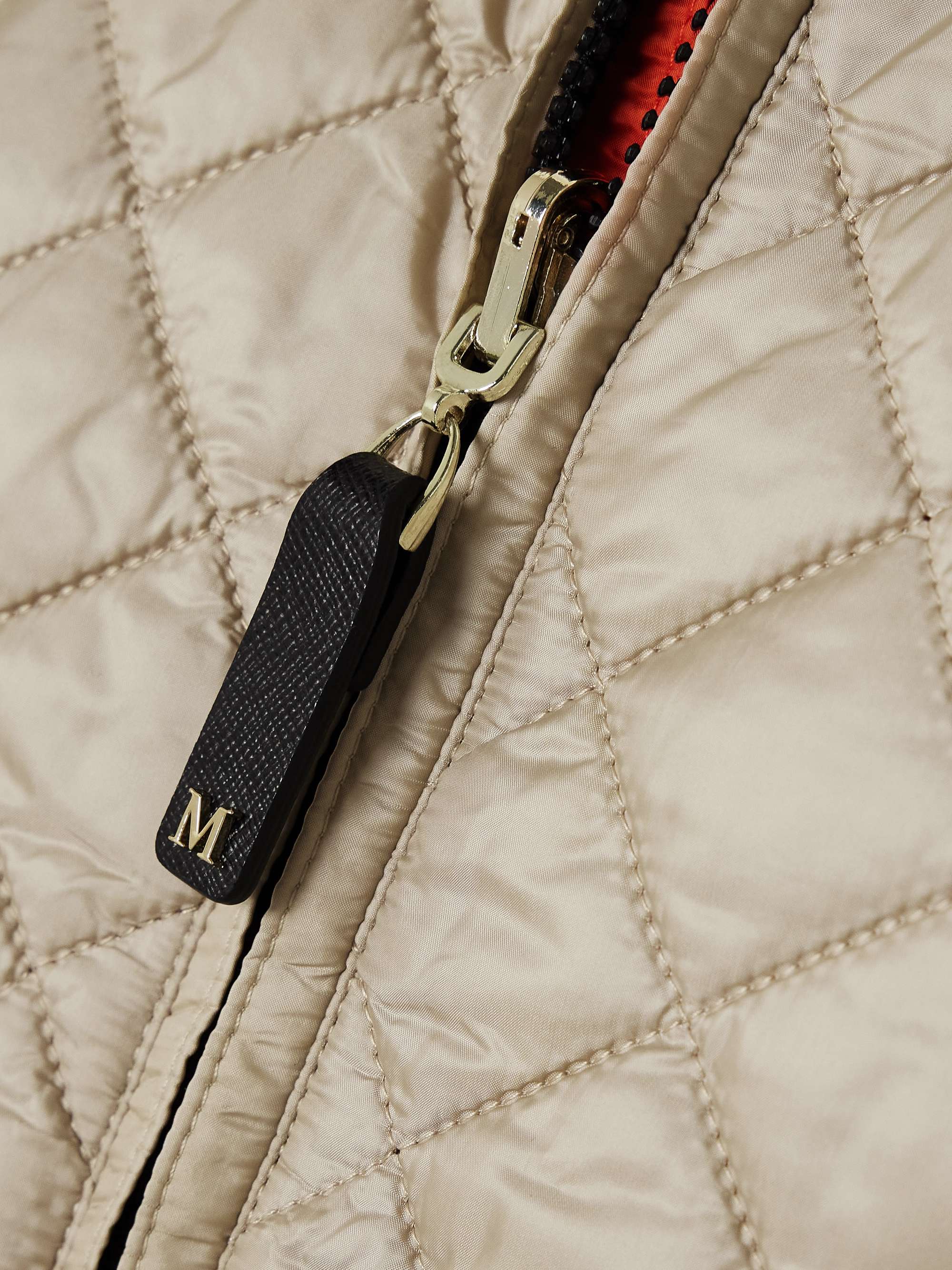 Licia quilted shell bomber jacket view