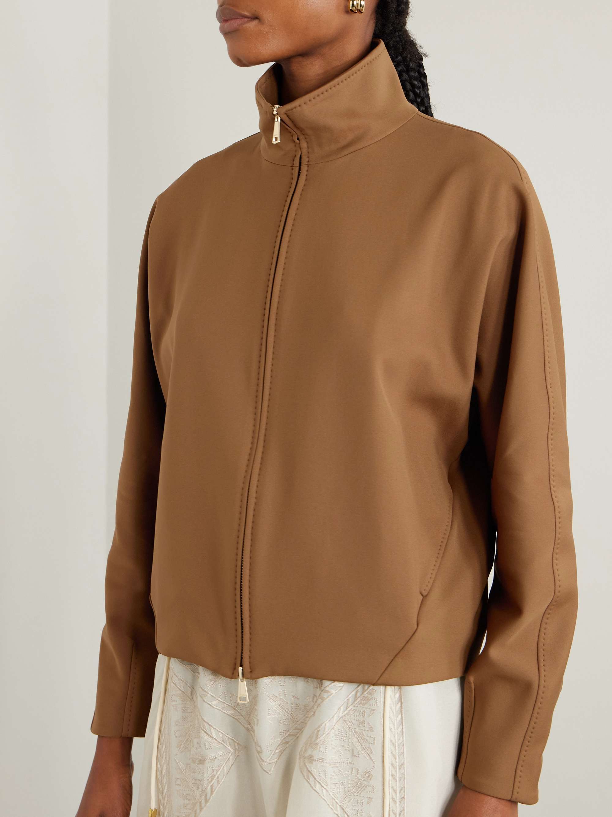 Jersey bomber jacket view