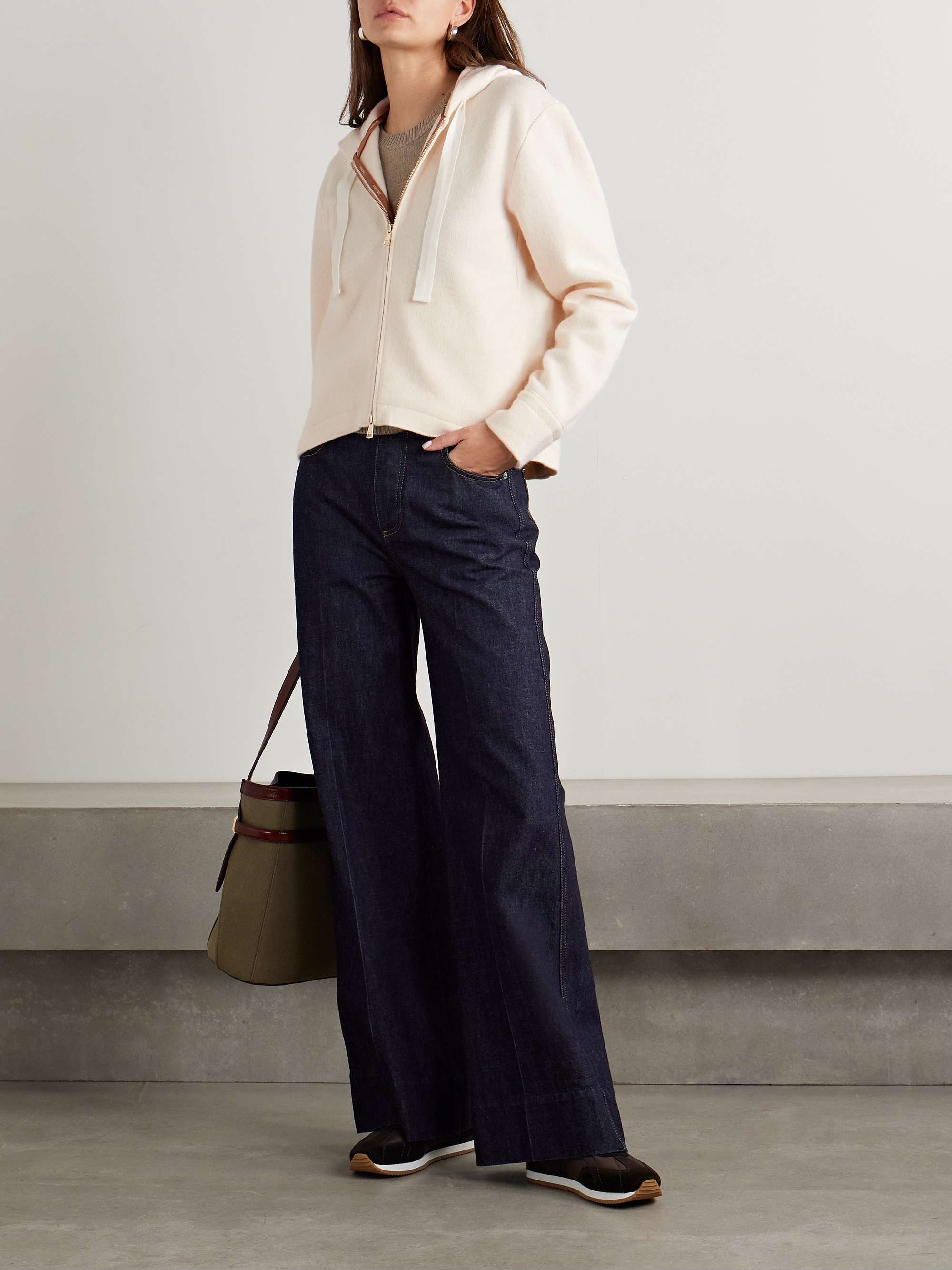 Abilita wool and cashmere-blend hoodie view