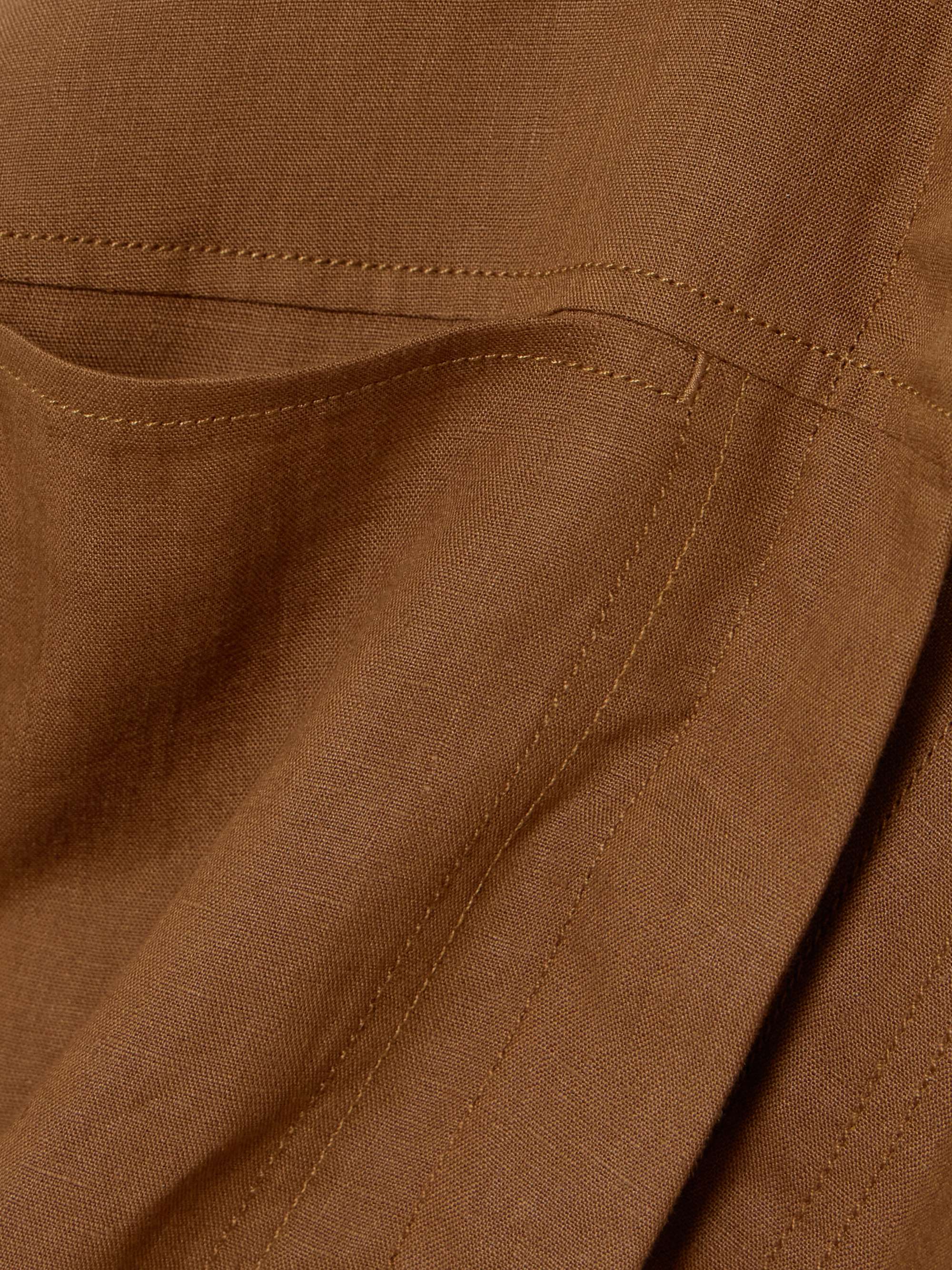 Rito cropped linen shirt view