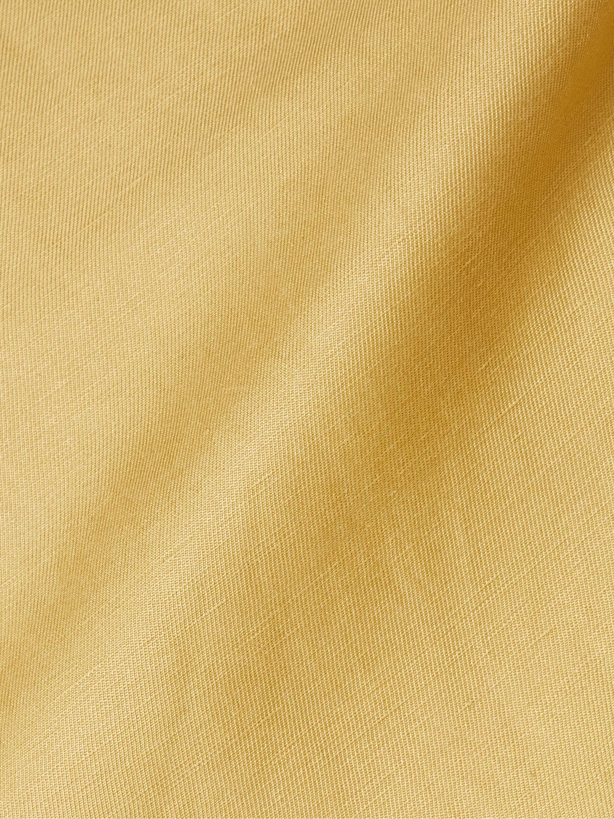 Tequila linen and silk-blend midi wrap skirt view