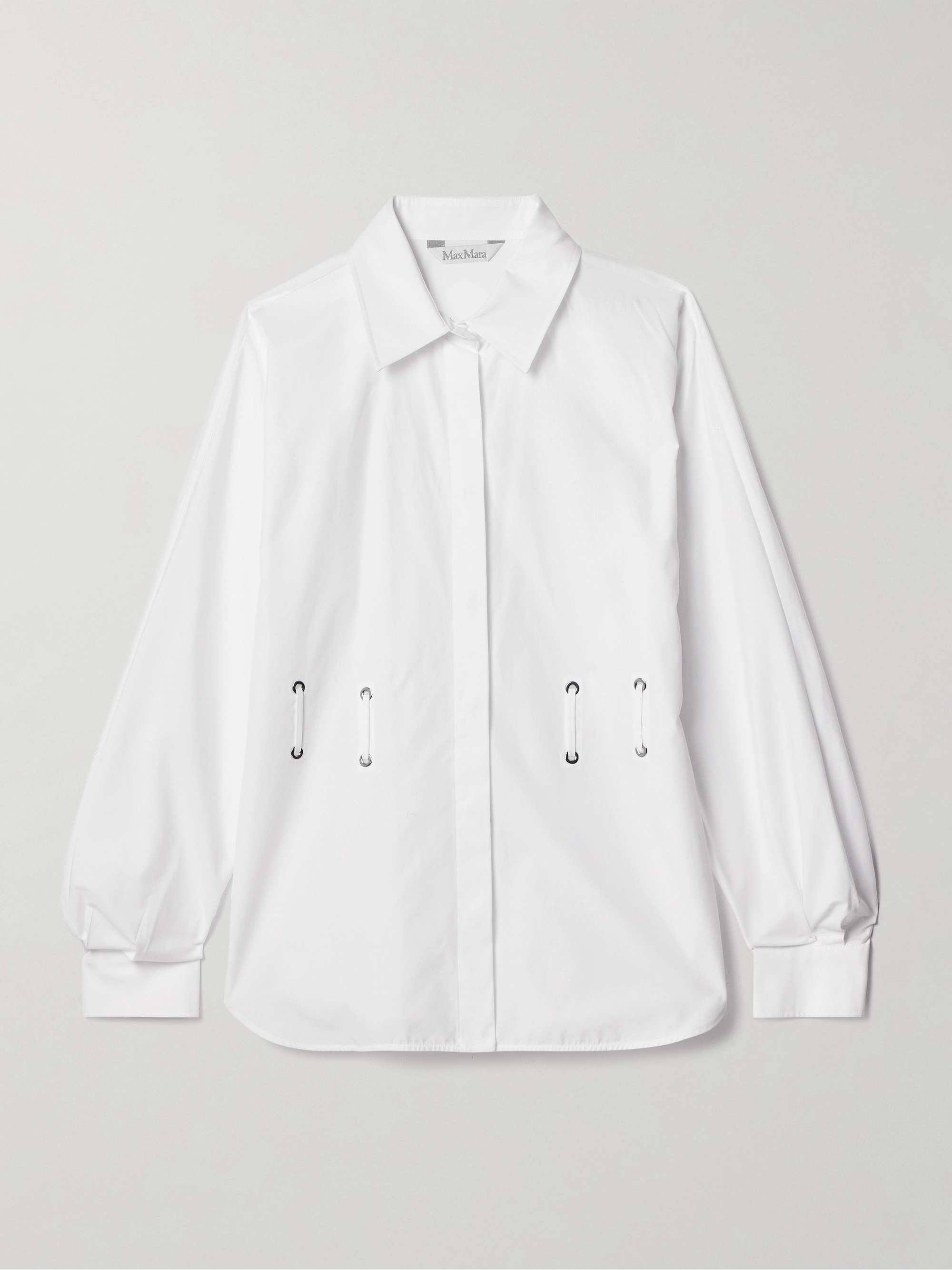 Juglas belted embellished cotton-poplin shirt view