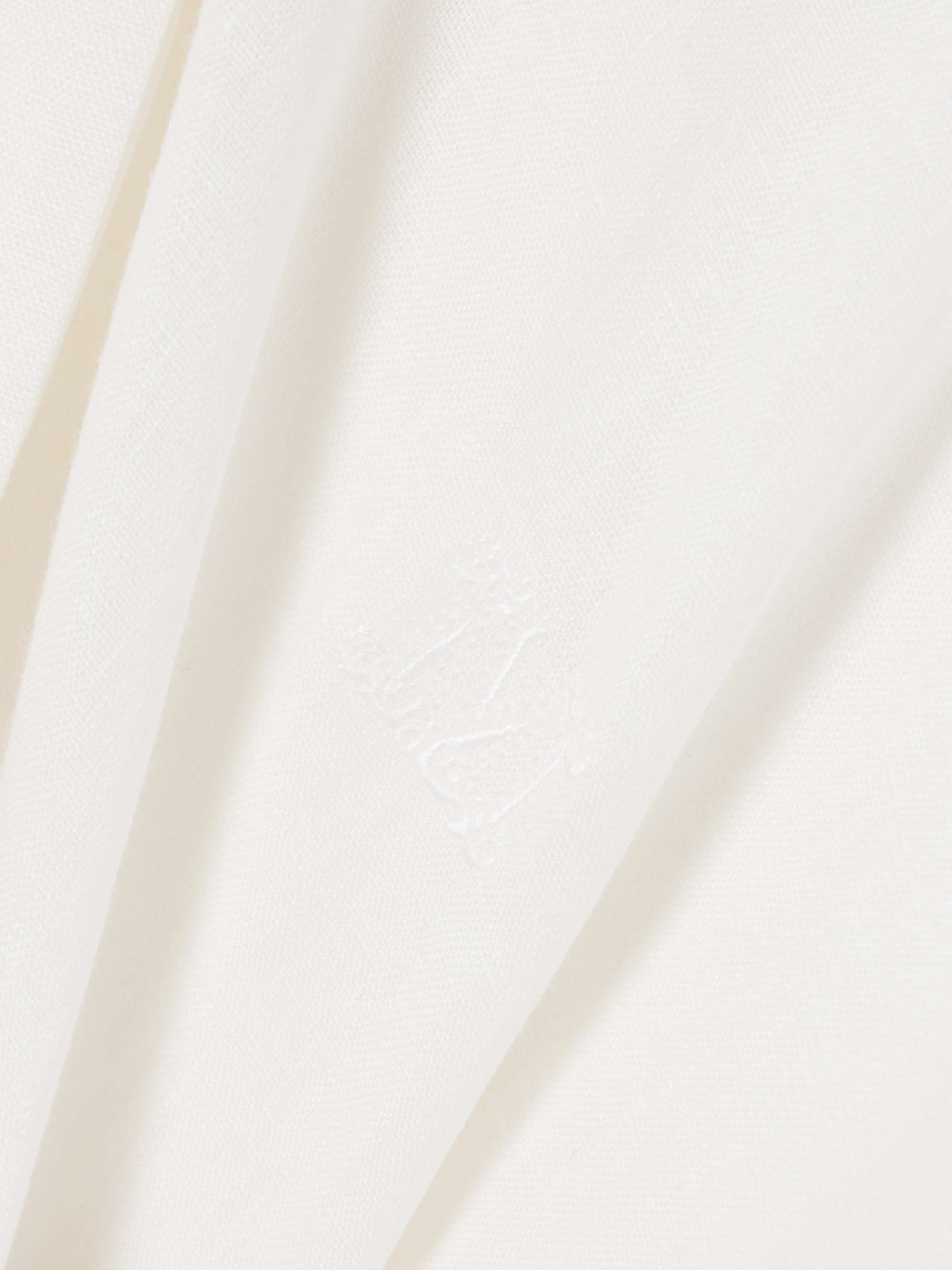 Abisso logo-embroidered linen shirt view