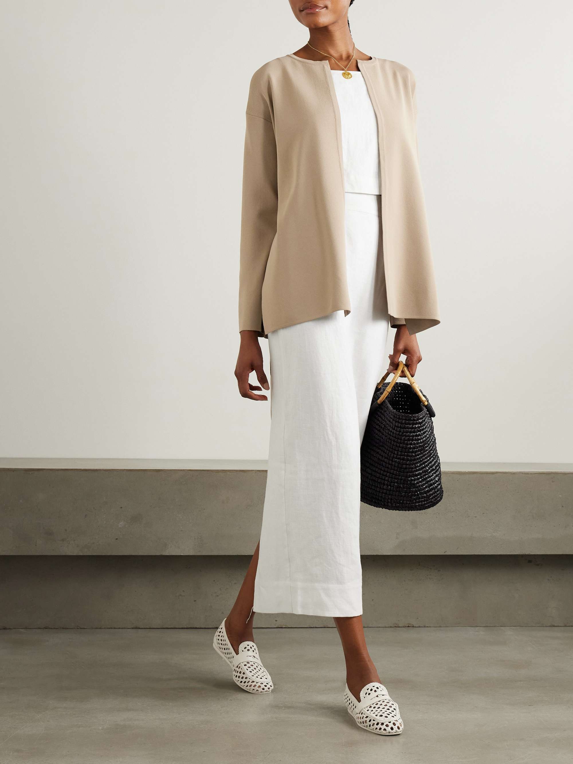 Gerald belted knitted cardigan view