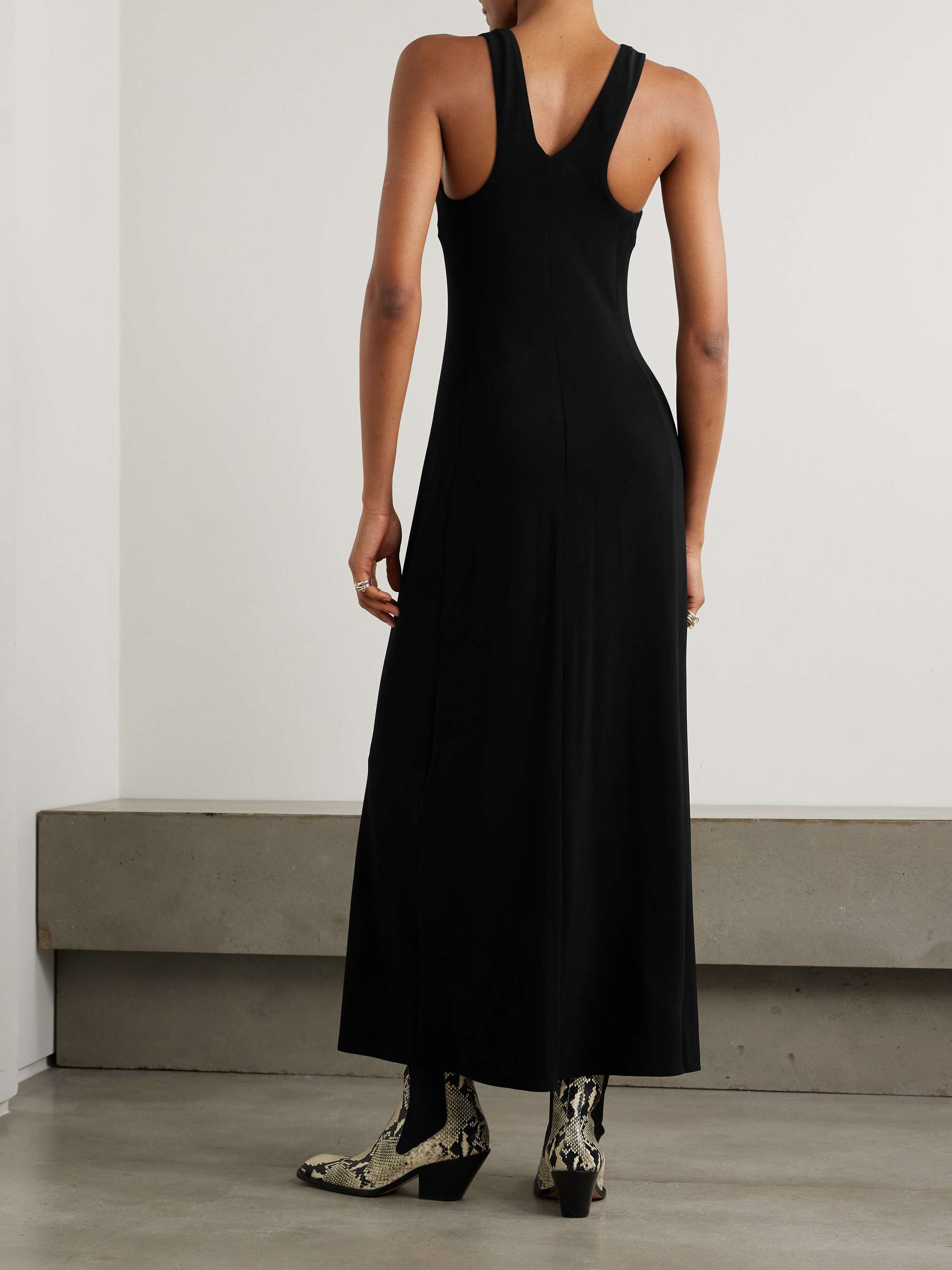 Pompei crepe maxi dress view