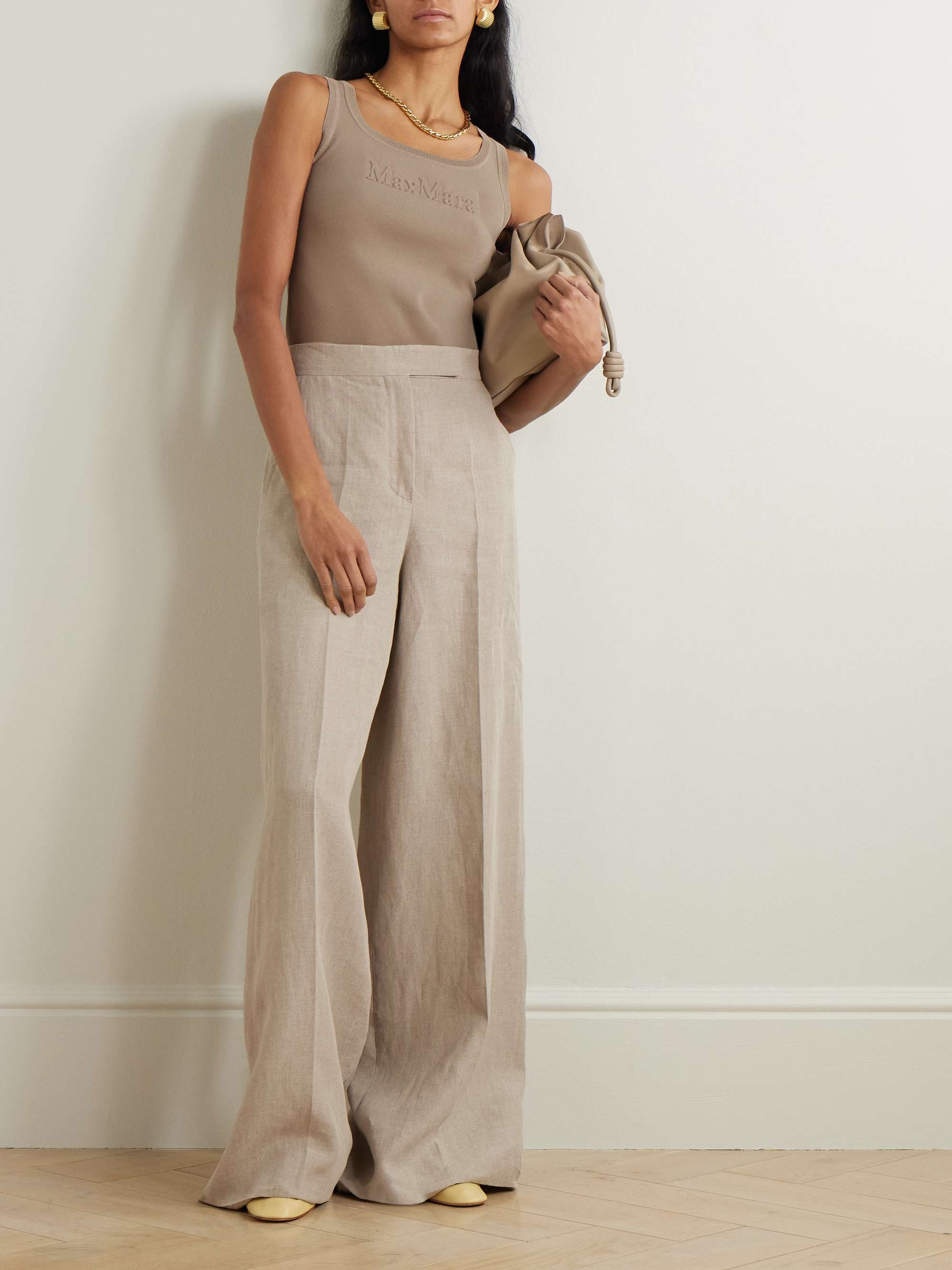 Embossed knitted tank view