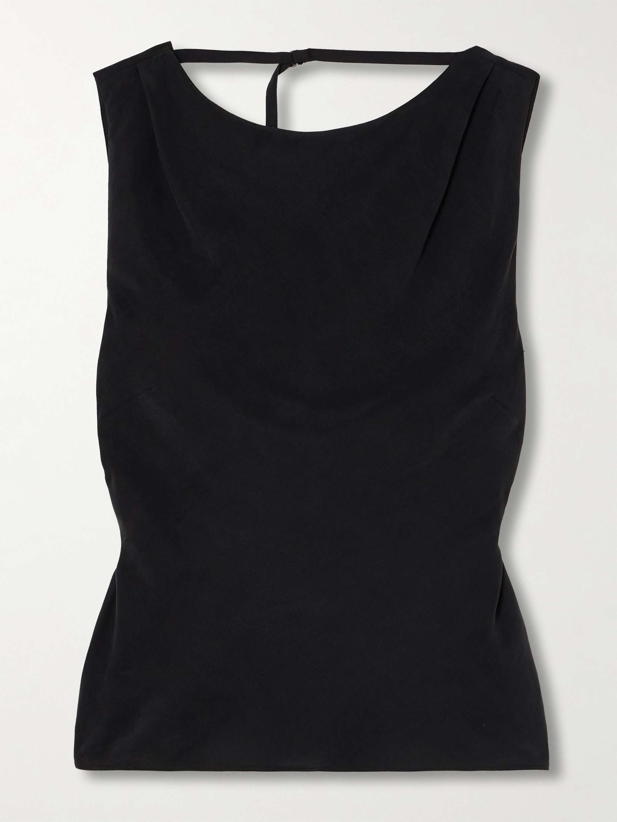 Draped LENZING ™ Lyocell and LENZING ™ ECOVERO™-blend top view