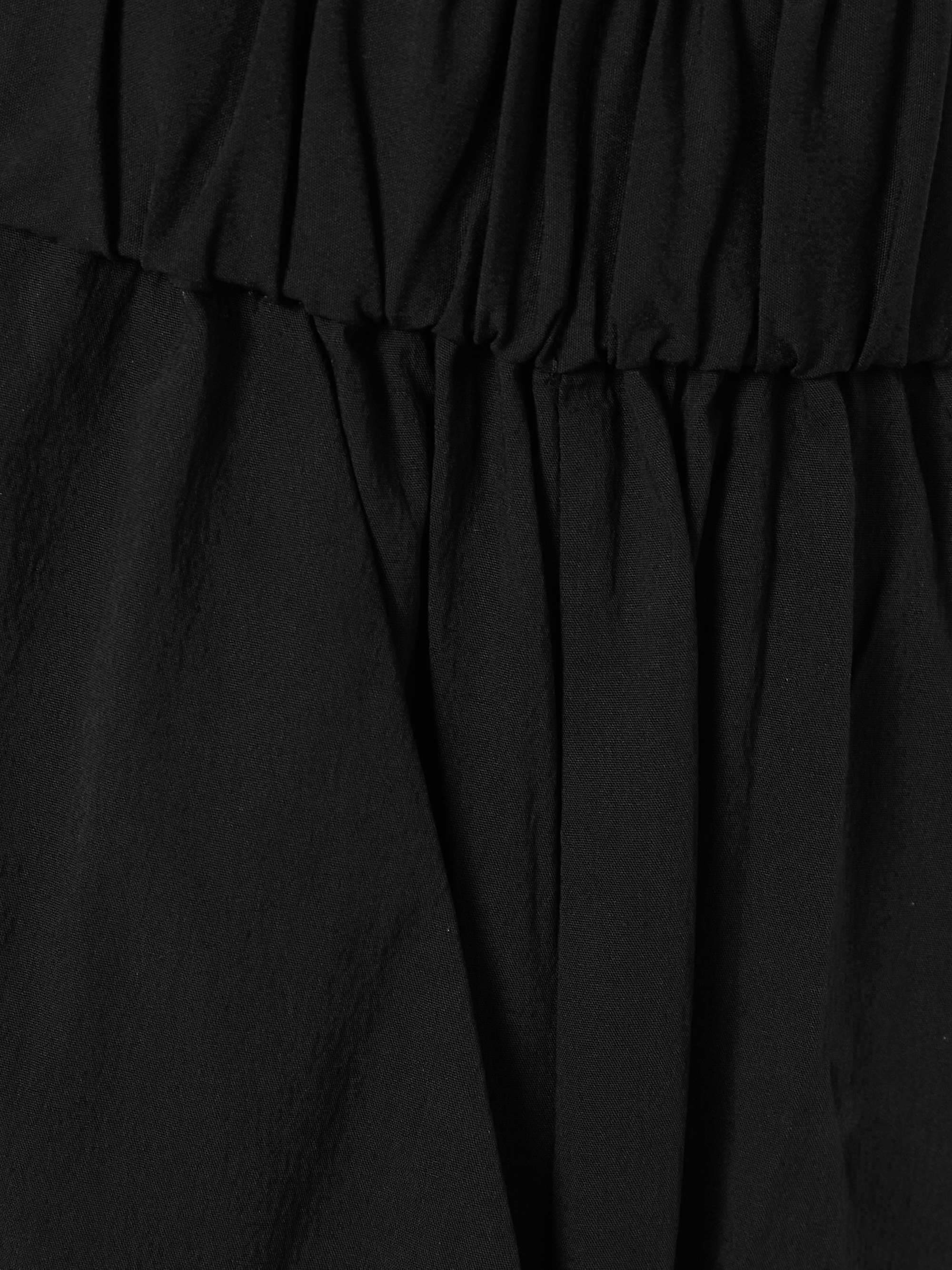 Crinkled cotton-blend wide-leg pants view