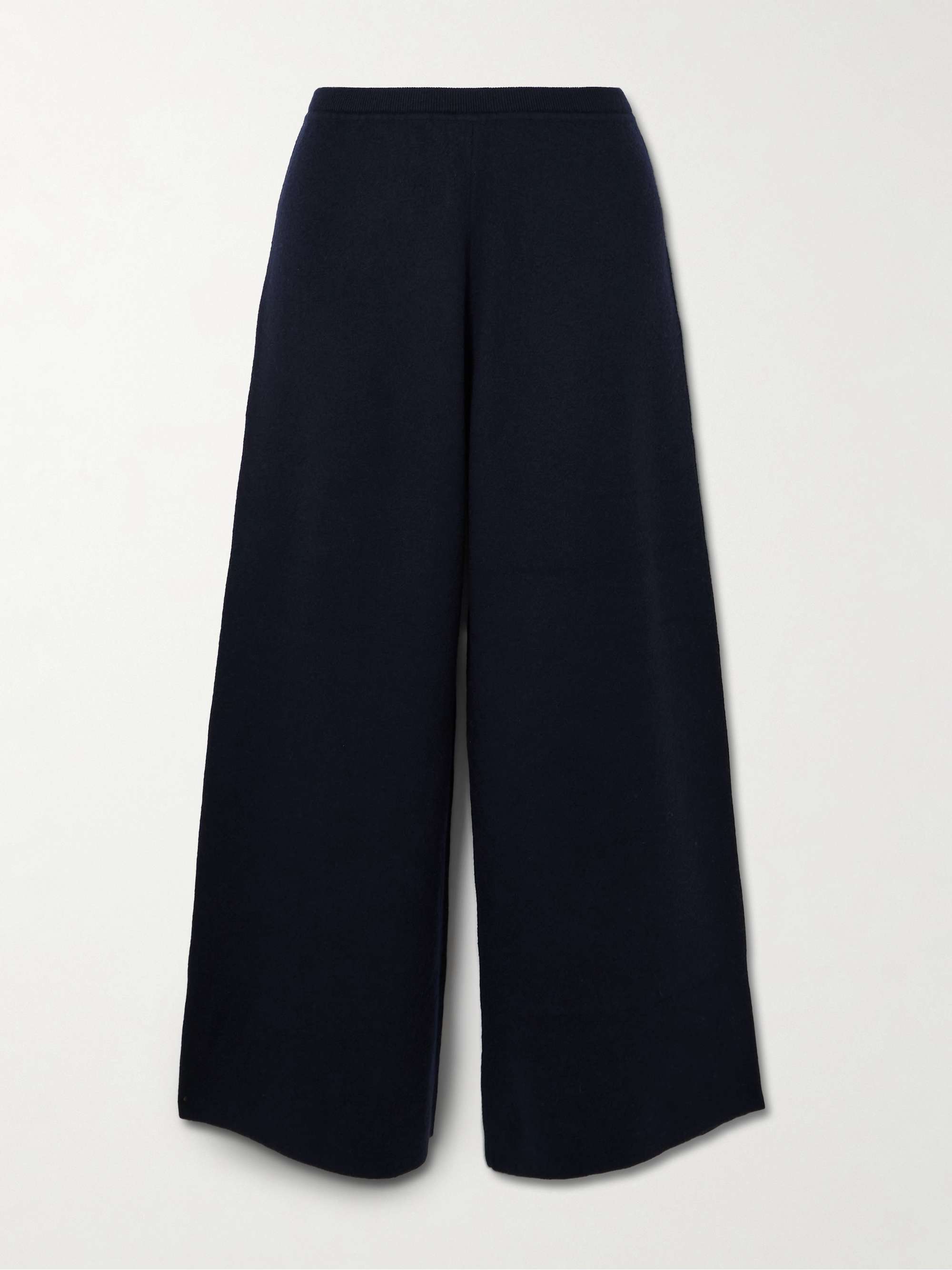 Colby wool and cashmere-blend wide-leg pants view