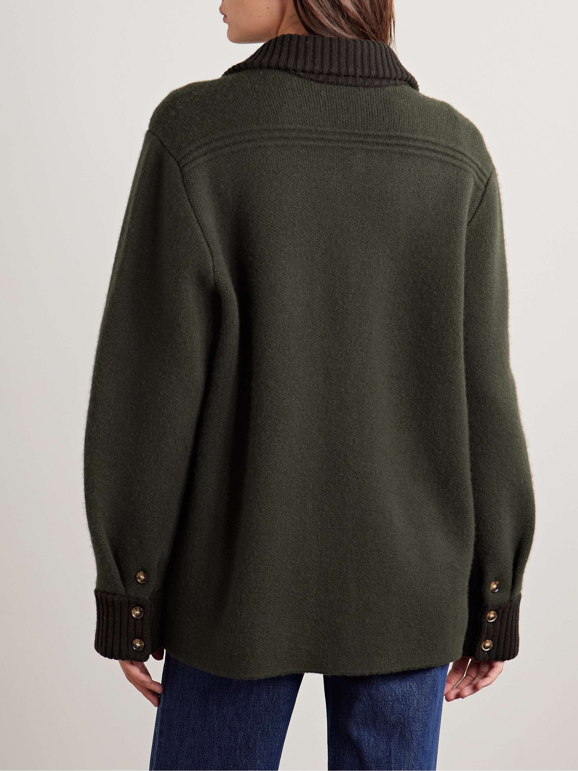 Wool and cashmere-blend jacket view