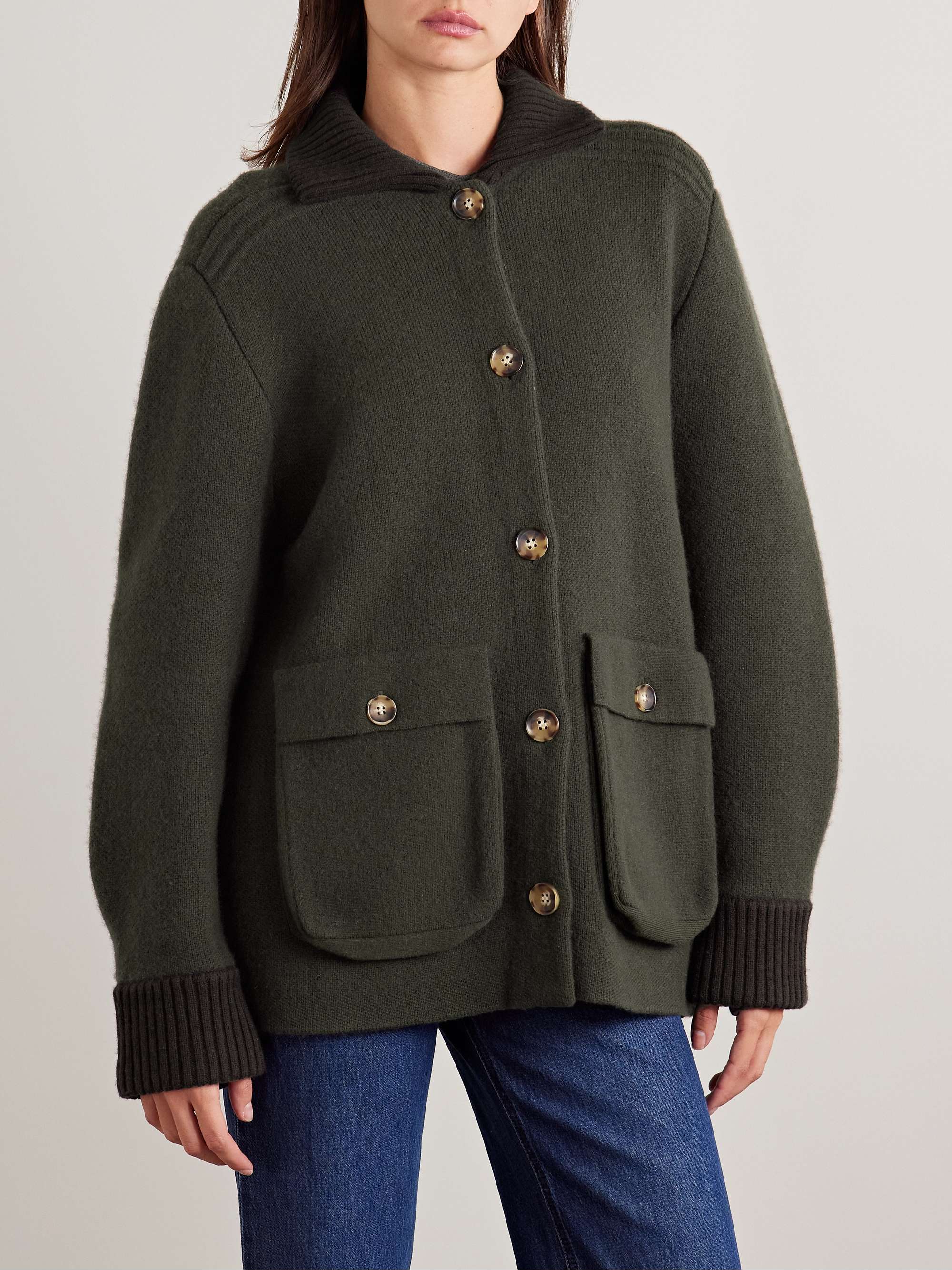 Wool and cashmere-blend jacket view
