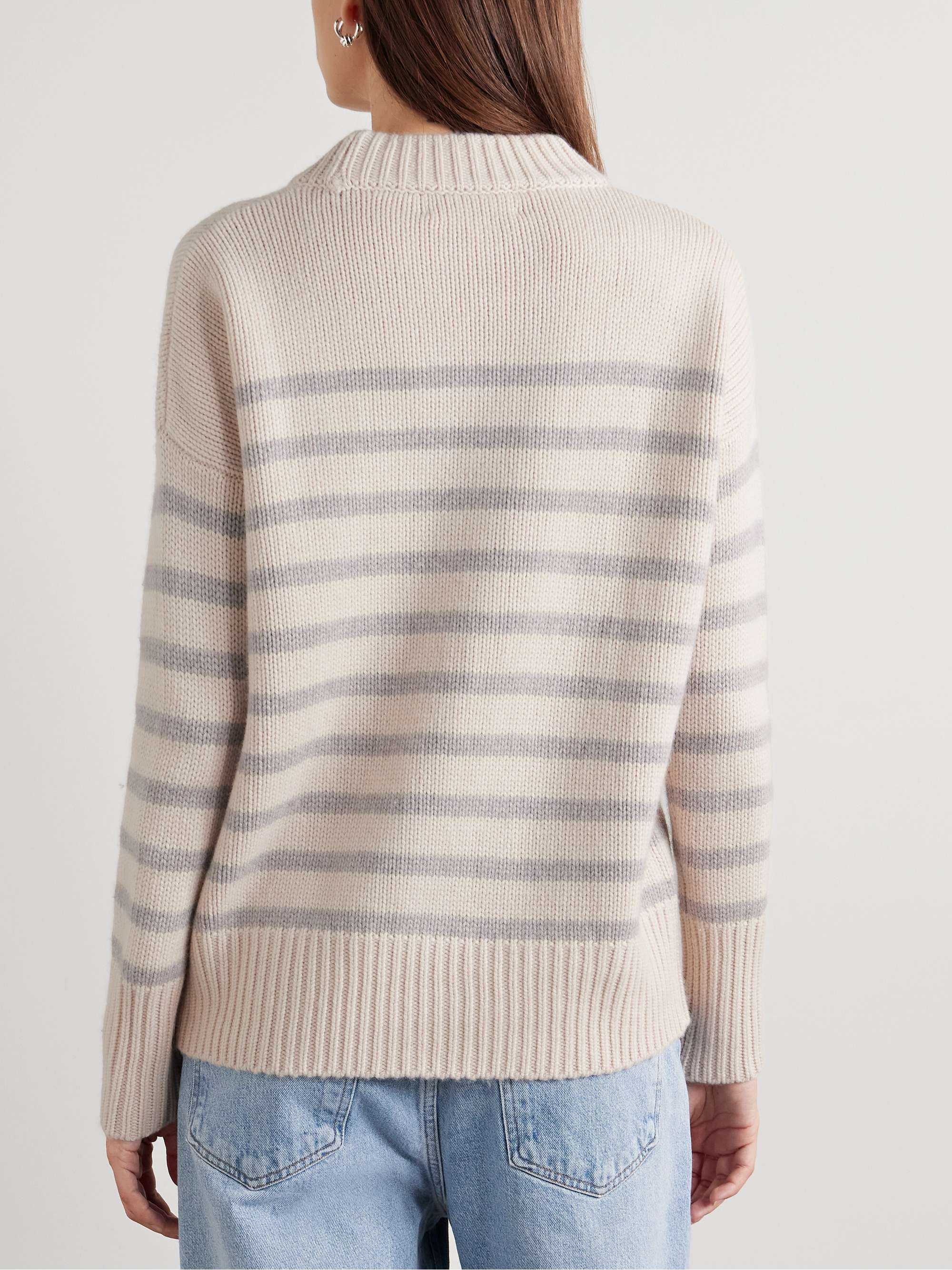Marin striped wool and cashmere-blend sweater view