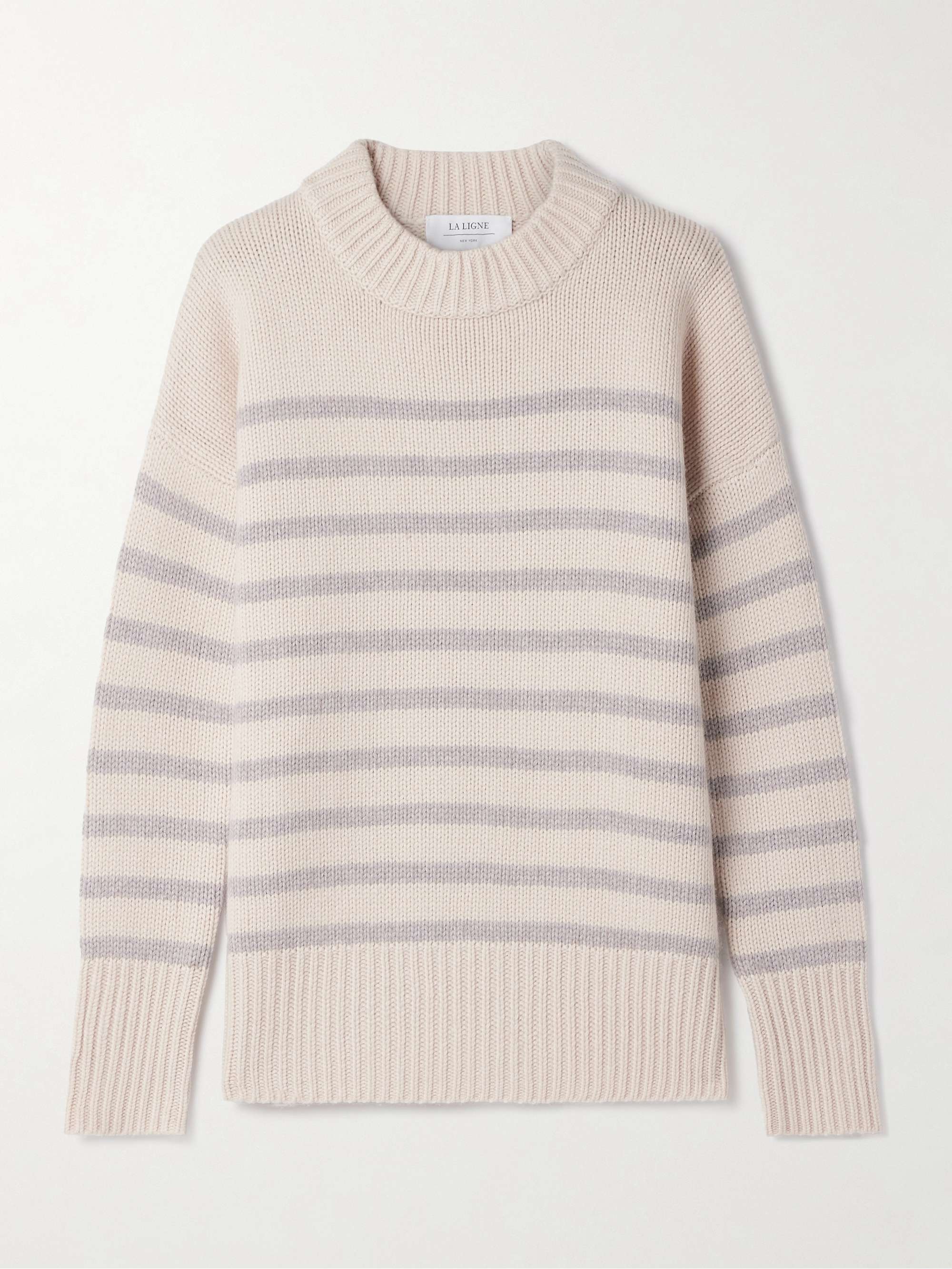 Marin striped wool and cashmere-blend sweater view