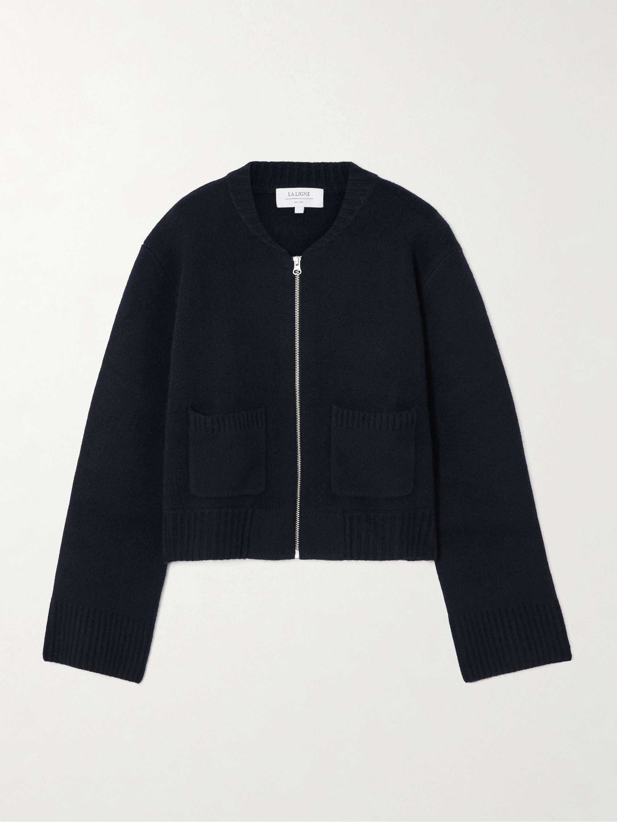 Wool and cashmere-blend bomber jacket view