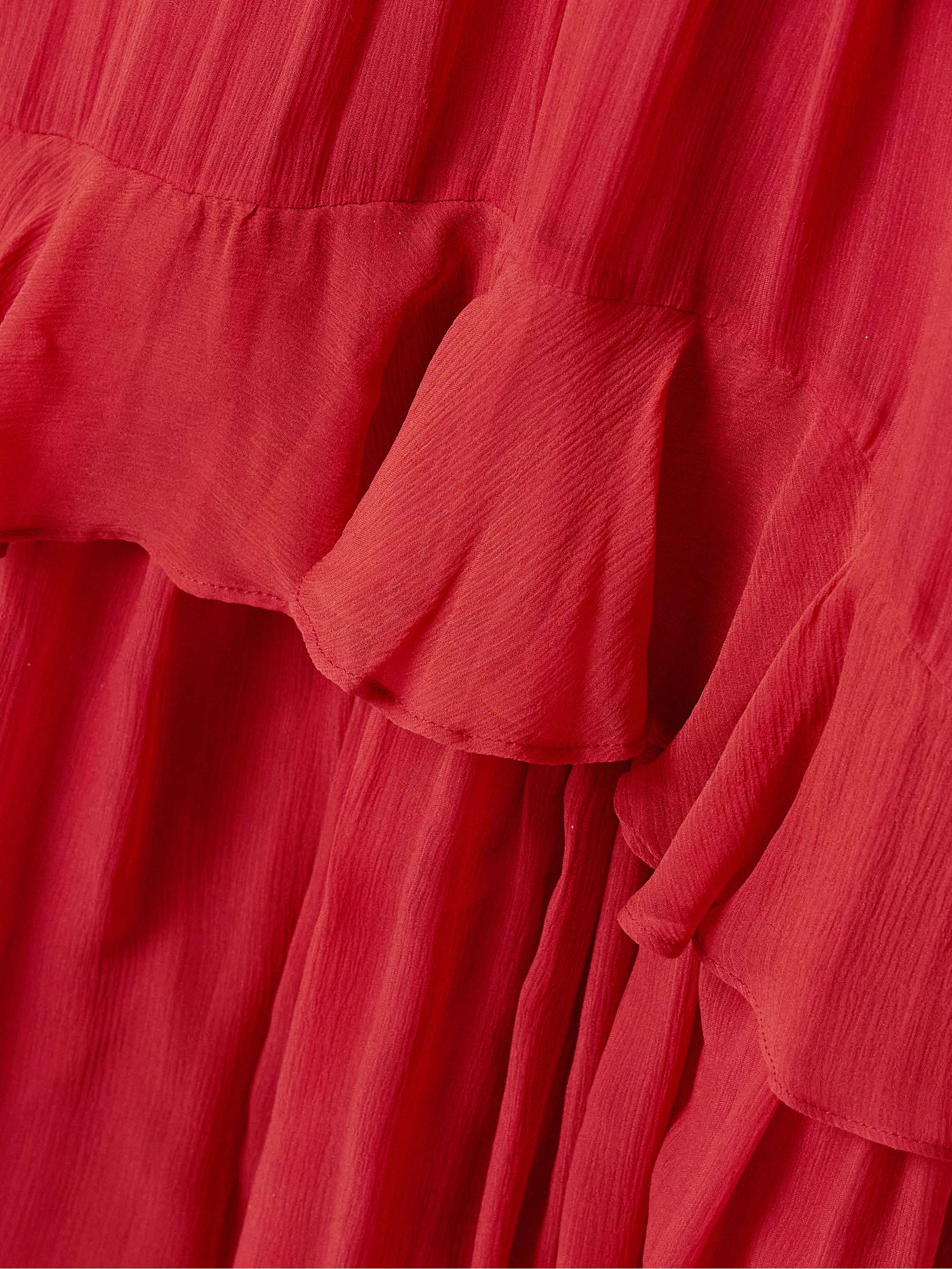 Cutout gathered silk-crepon midi dress view