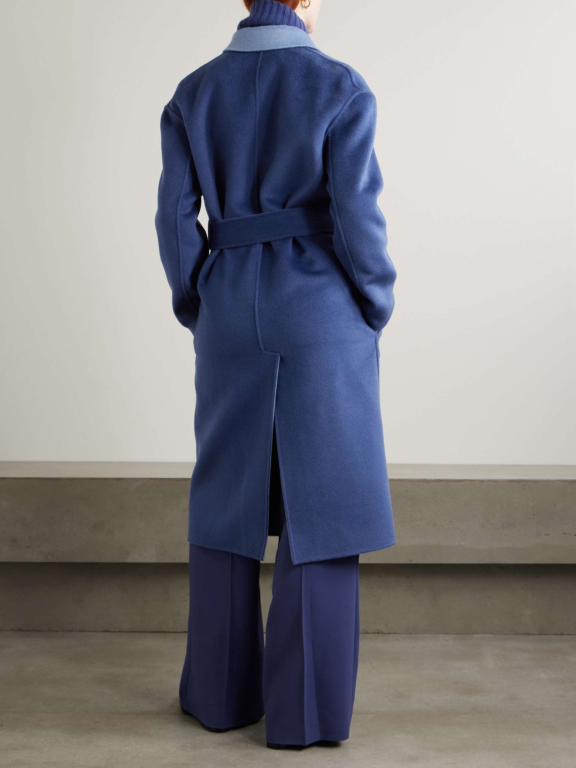 Edmond reversible wool, cashmere and silk-blend coat view