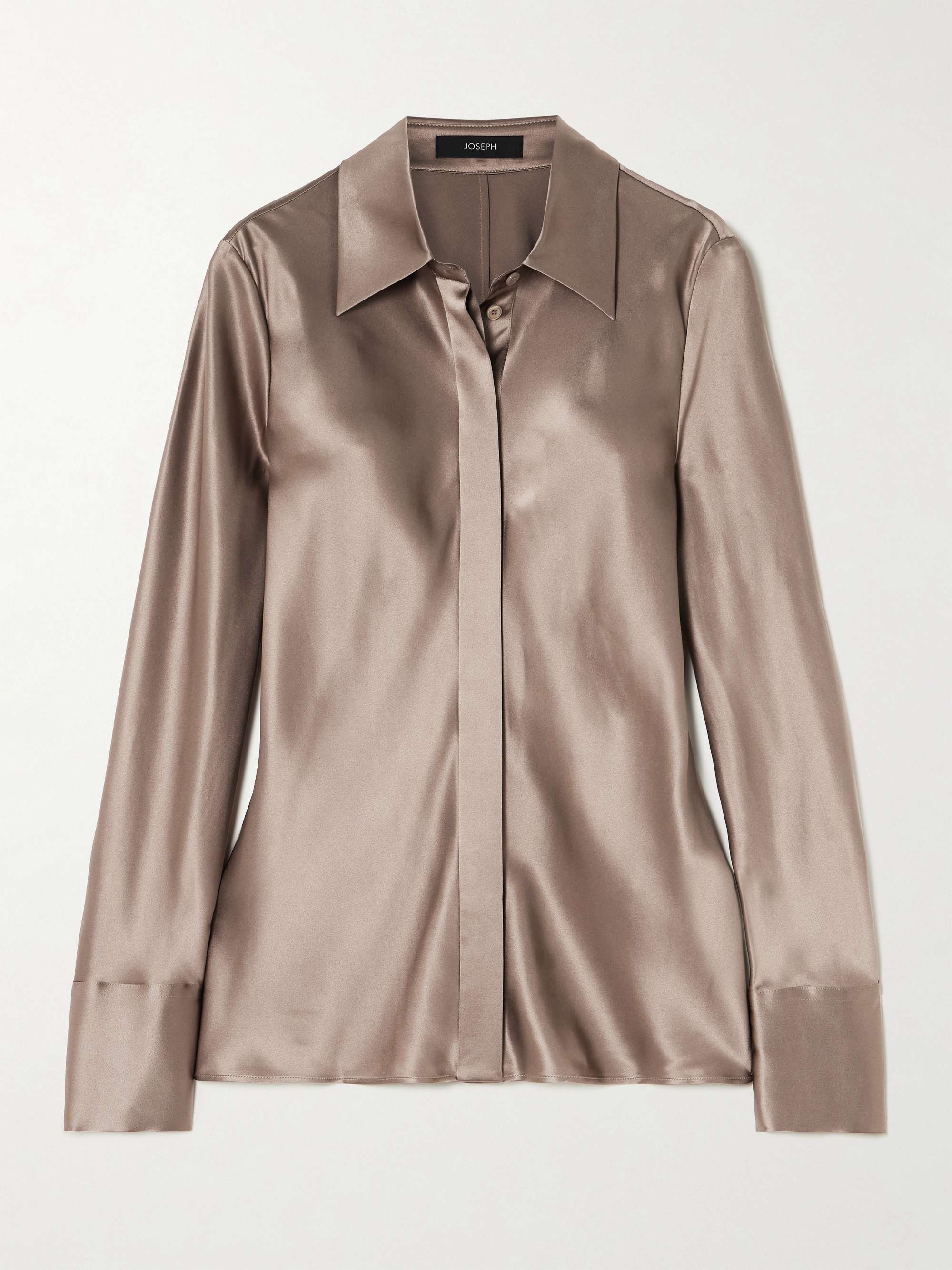 Brunel silk-satin shirt view