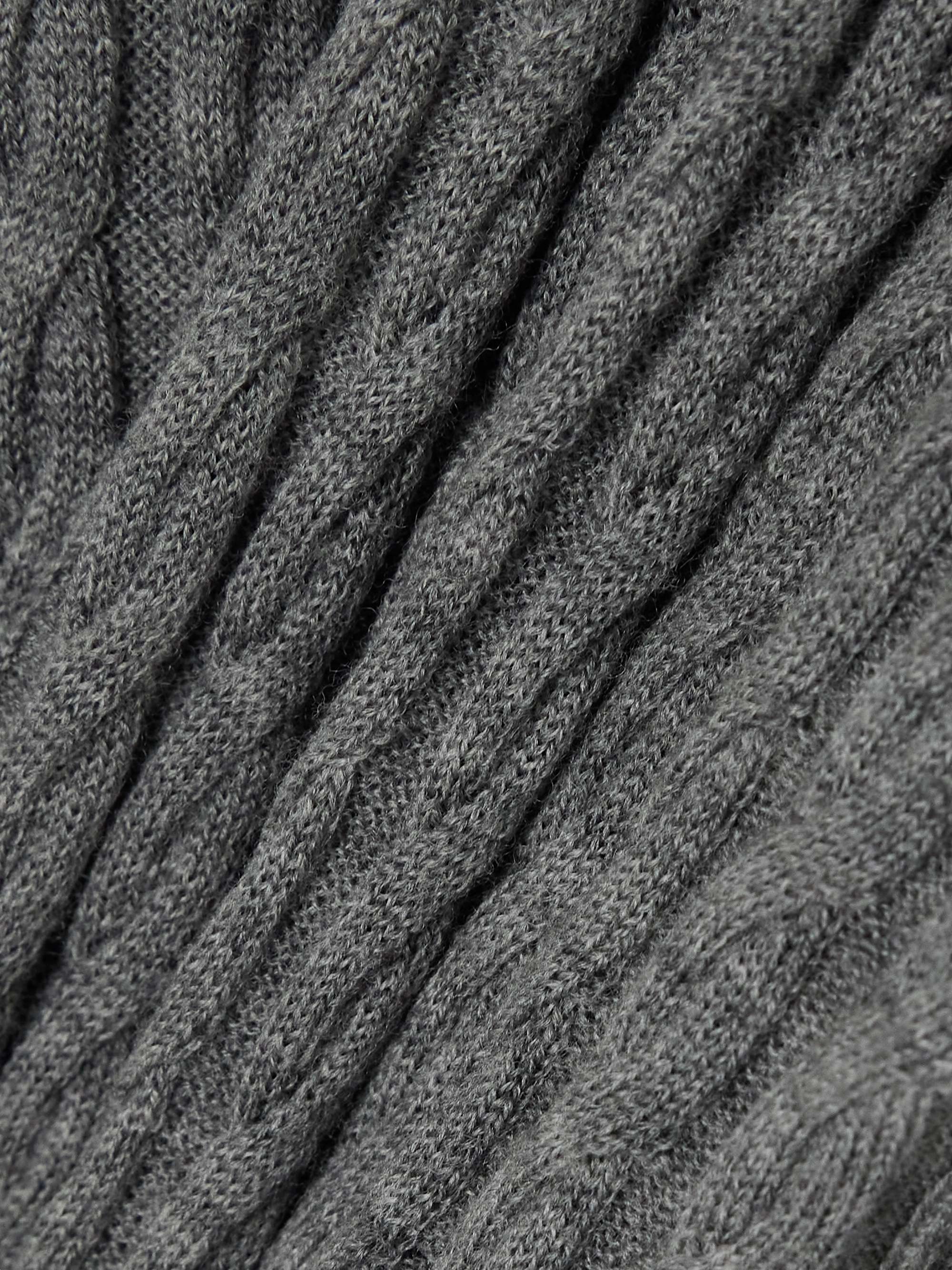Cable-knit wool maxi dress view