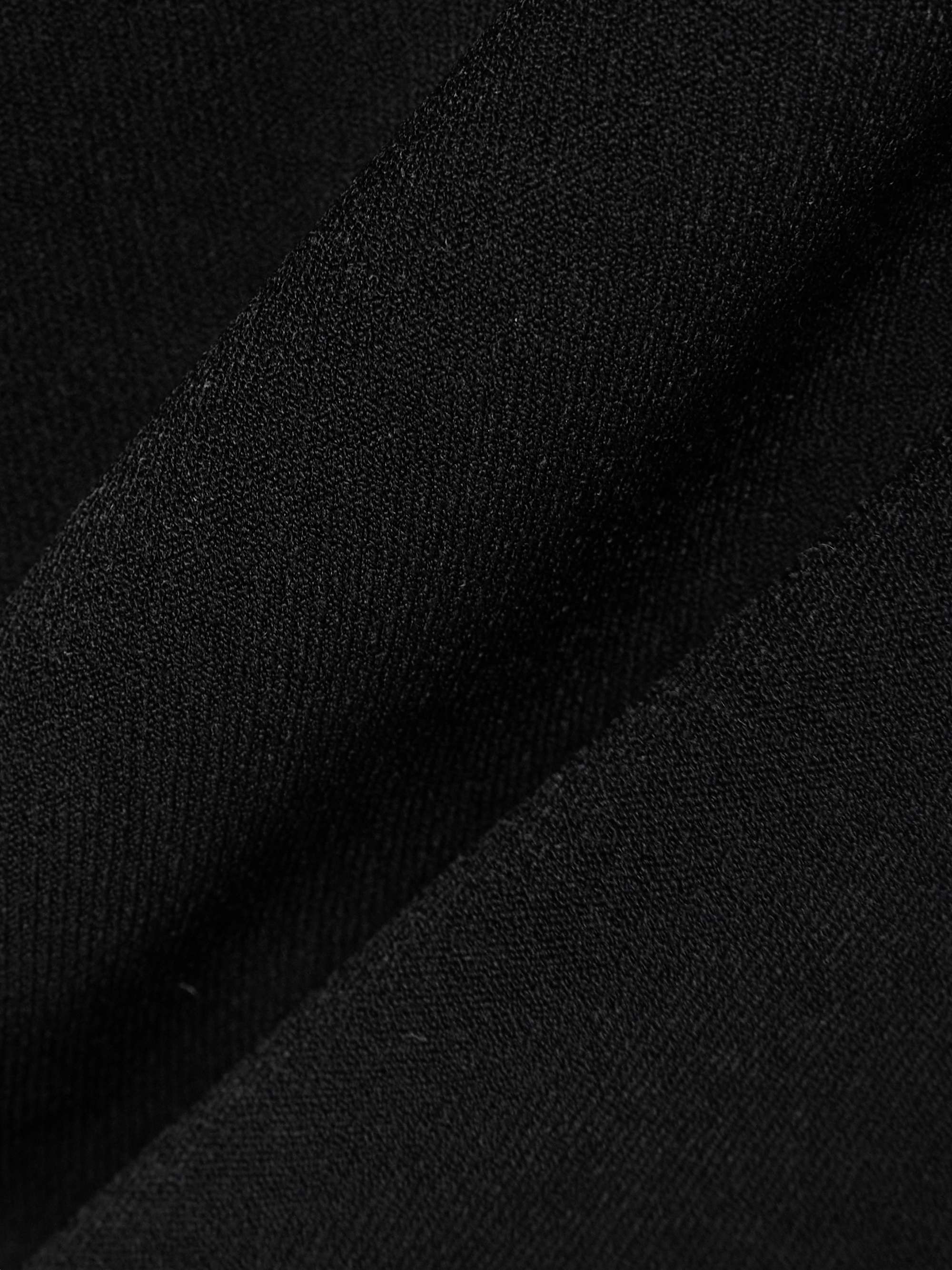 Off-the-shoulder jersey top view
