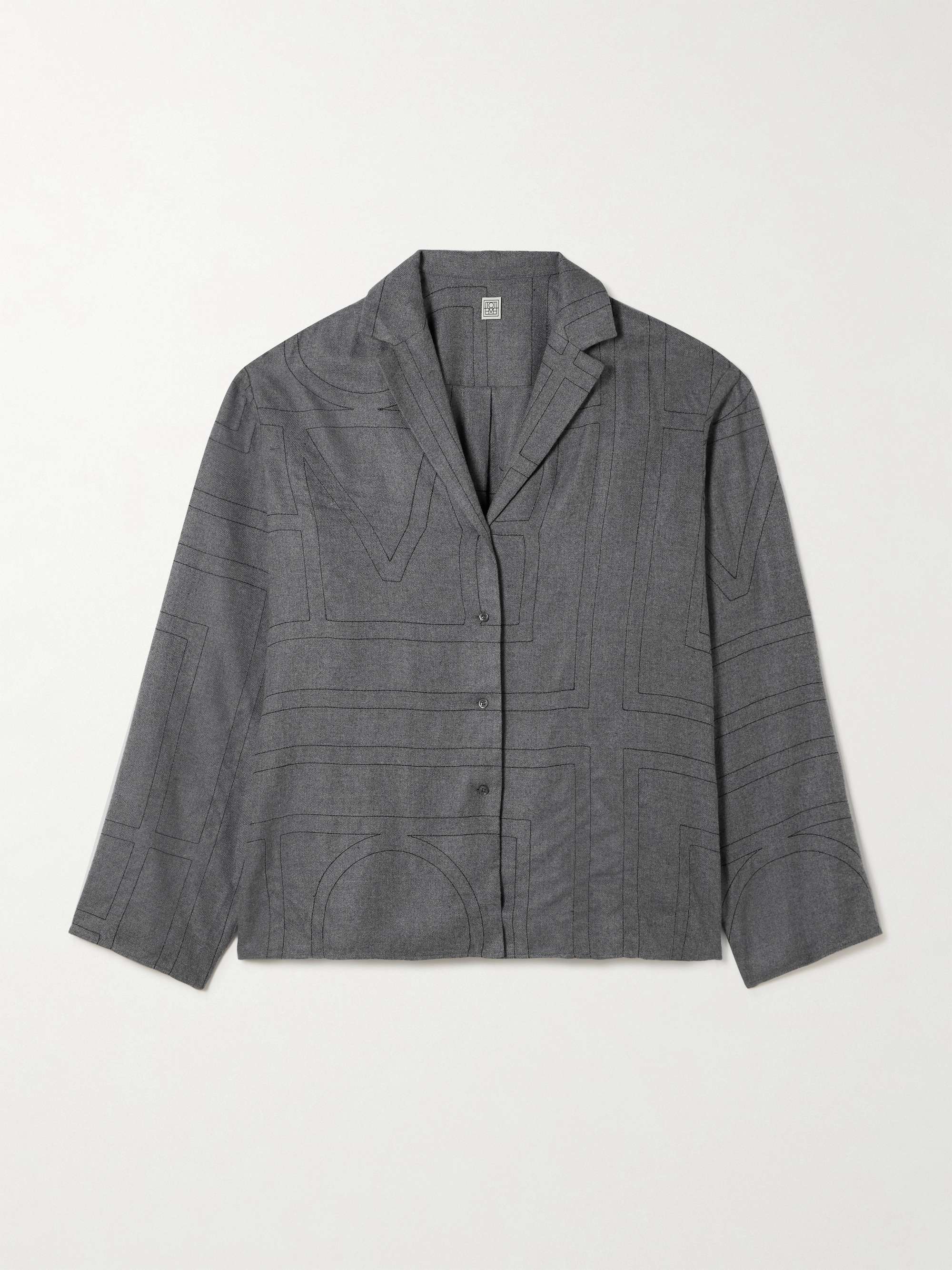 Embroidered LENZING™ Modal-flannel shirt view