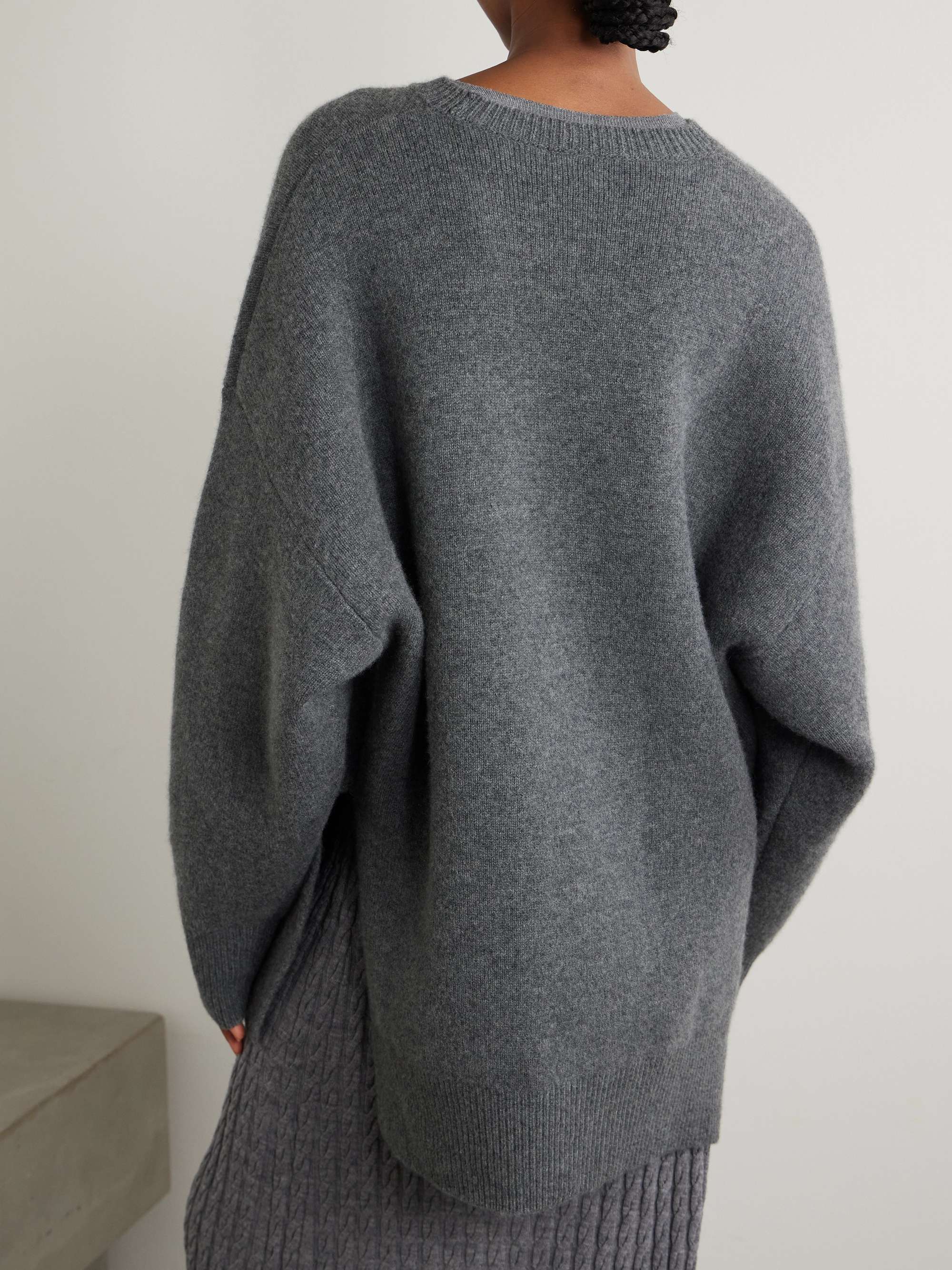 Oversized wool-blend sweater view