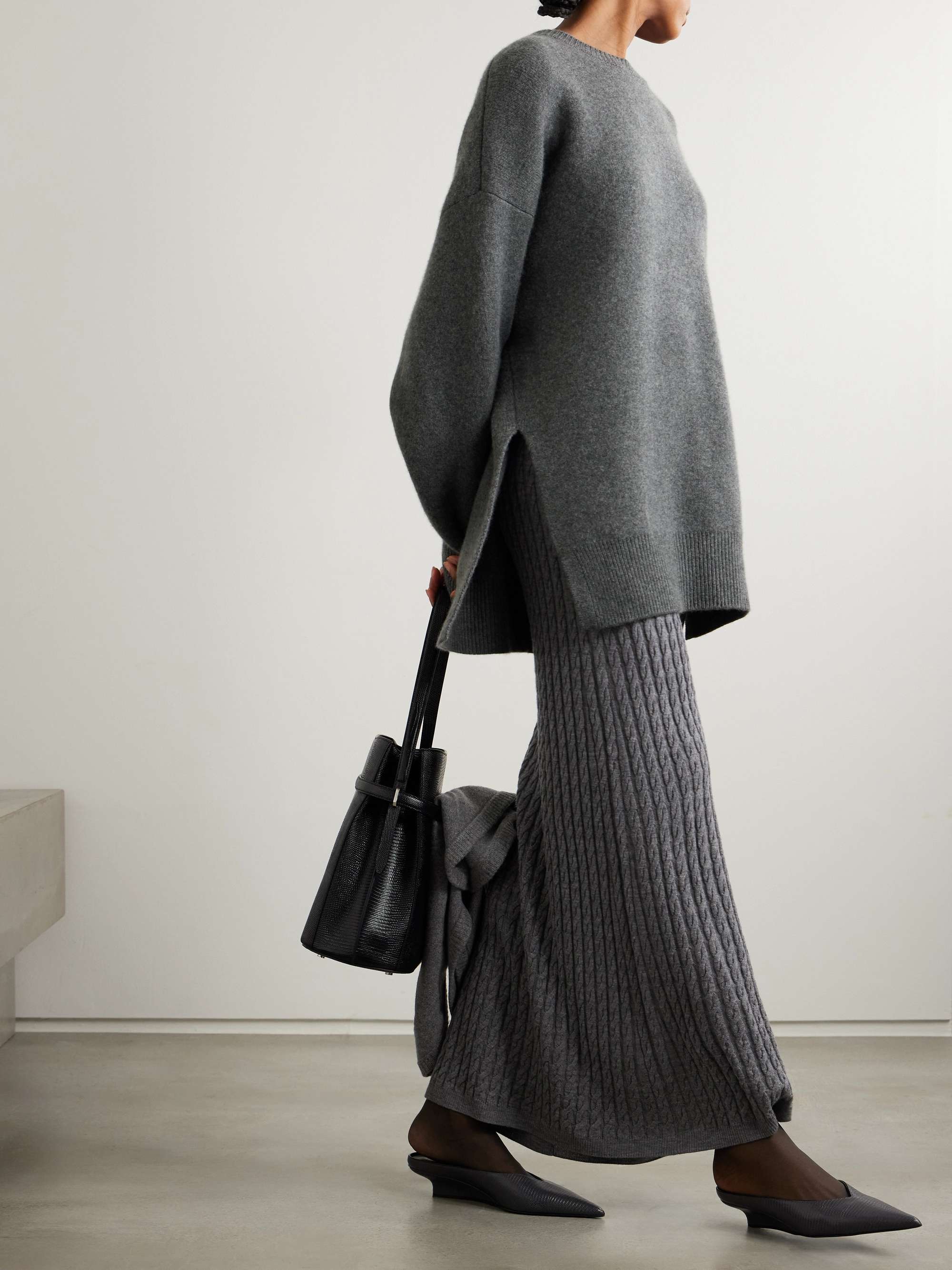 Oversized wool-blend sweater view