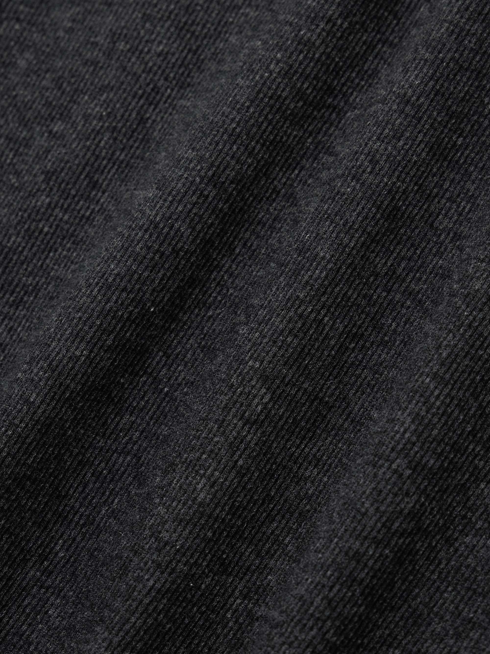 Ribbed stretch organic cotton-jersey top view