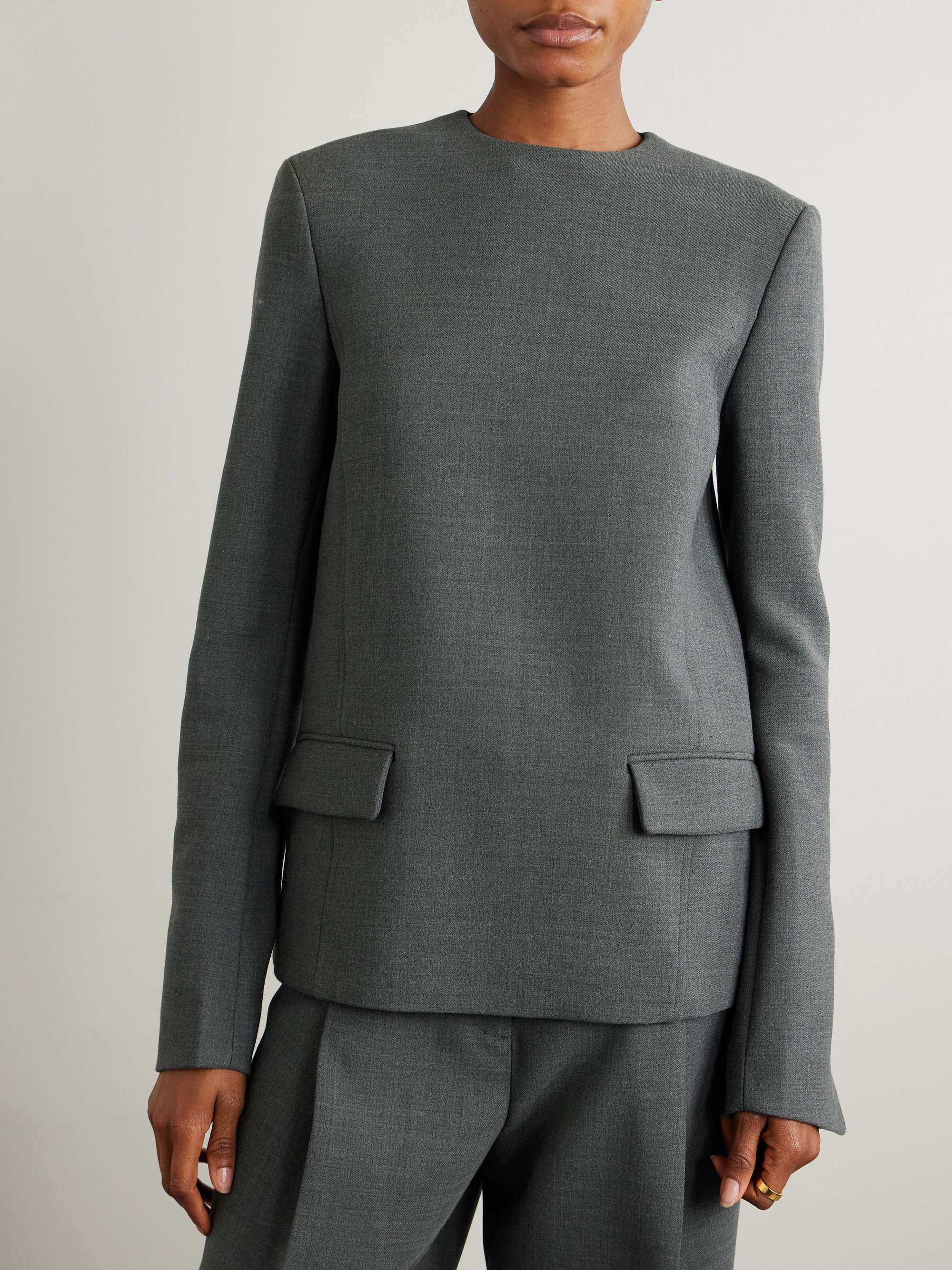 Recycled twill blouse view