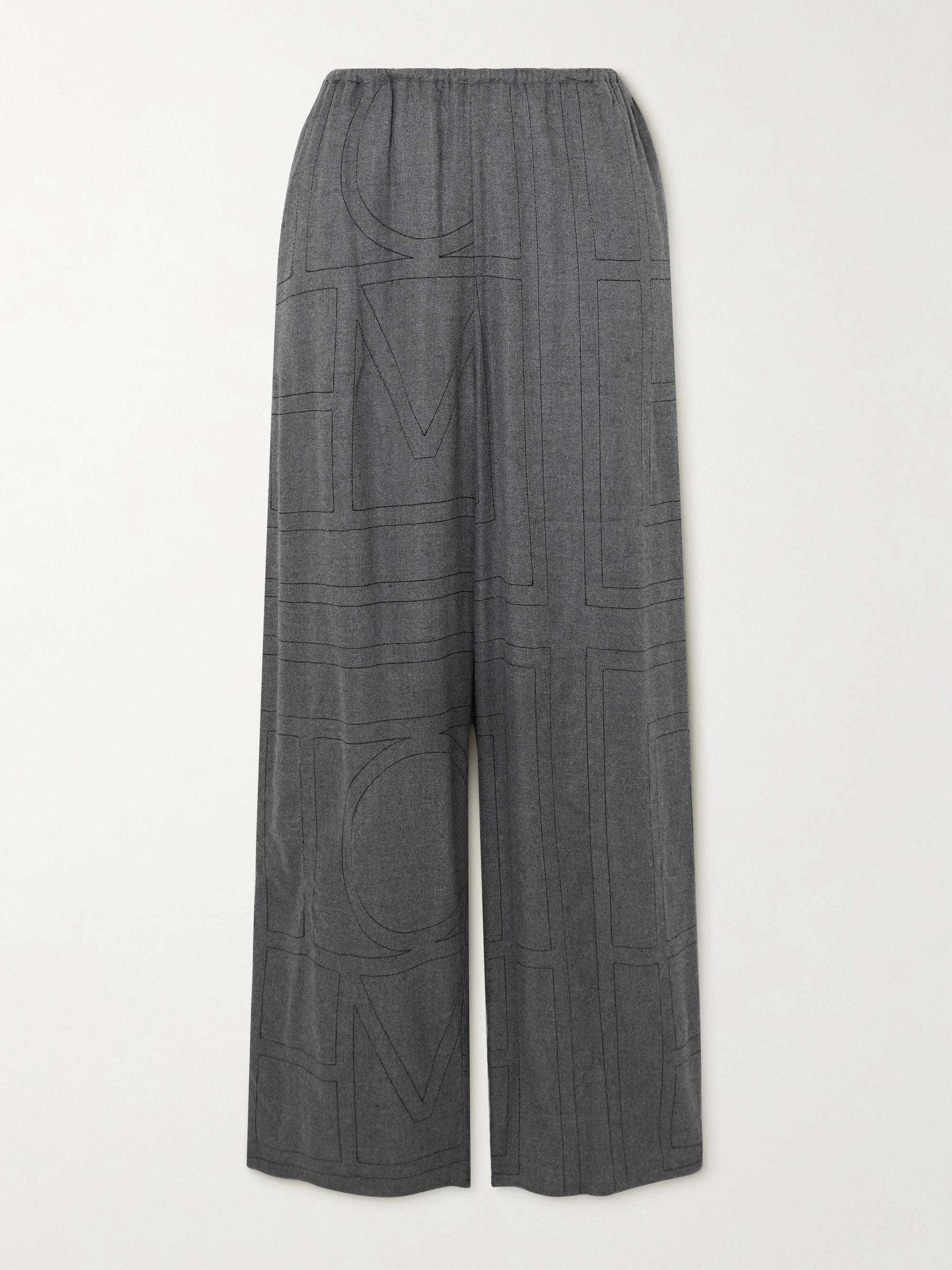 Embroidered LENZING™ Modal-flannel pants view