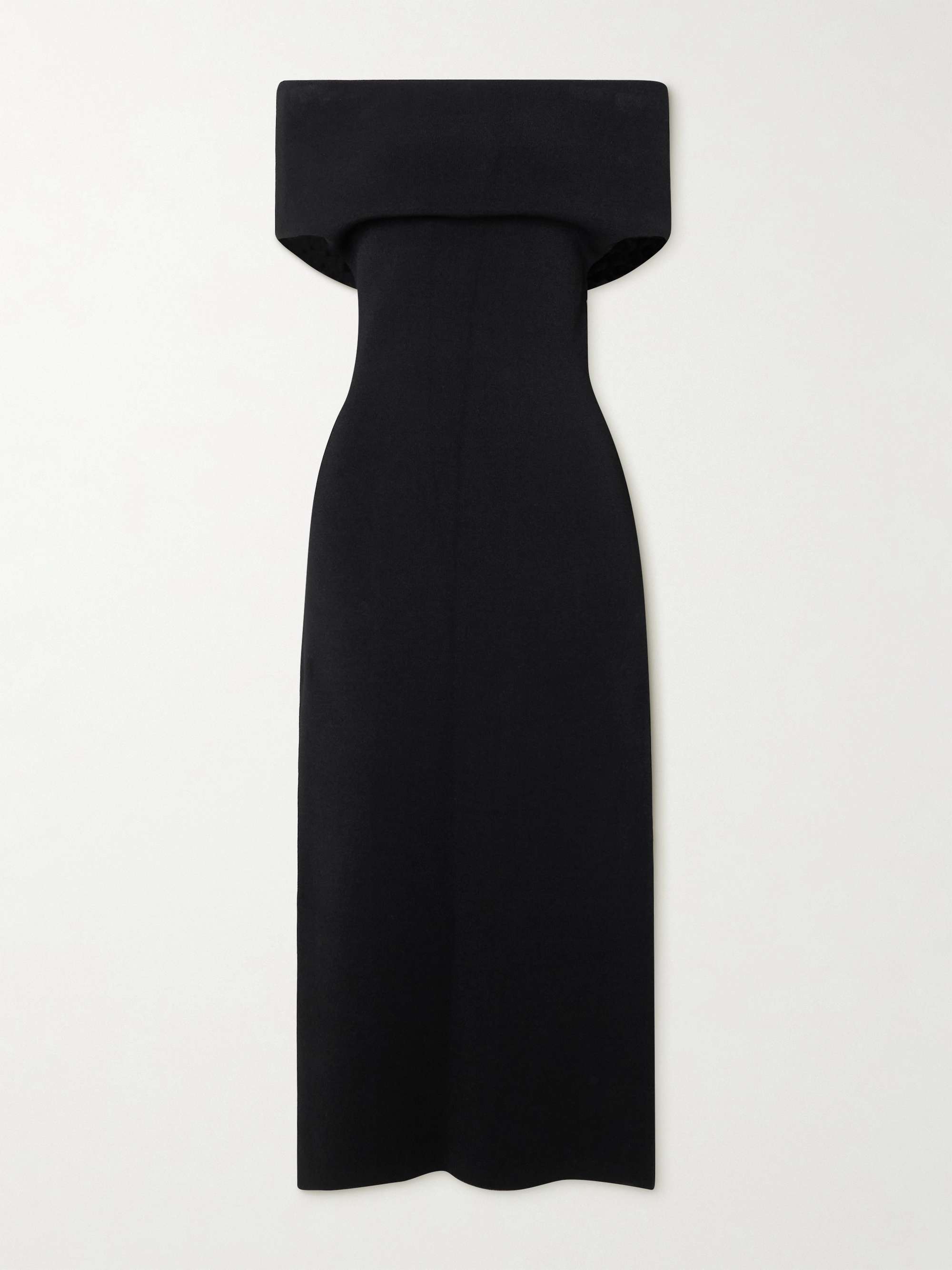 Off-the-shoulder jersey midi dress view