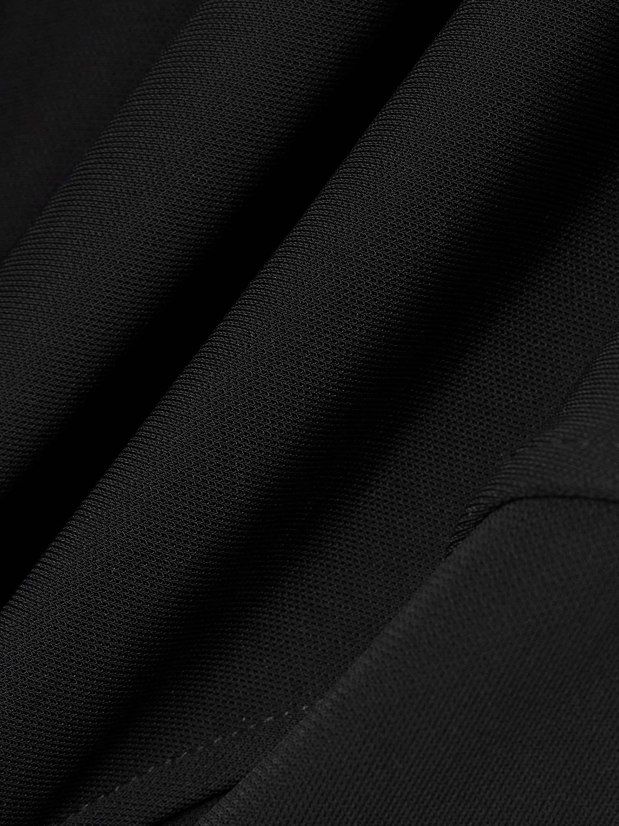 Draped stretch-jersey top view