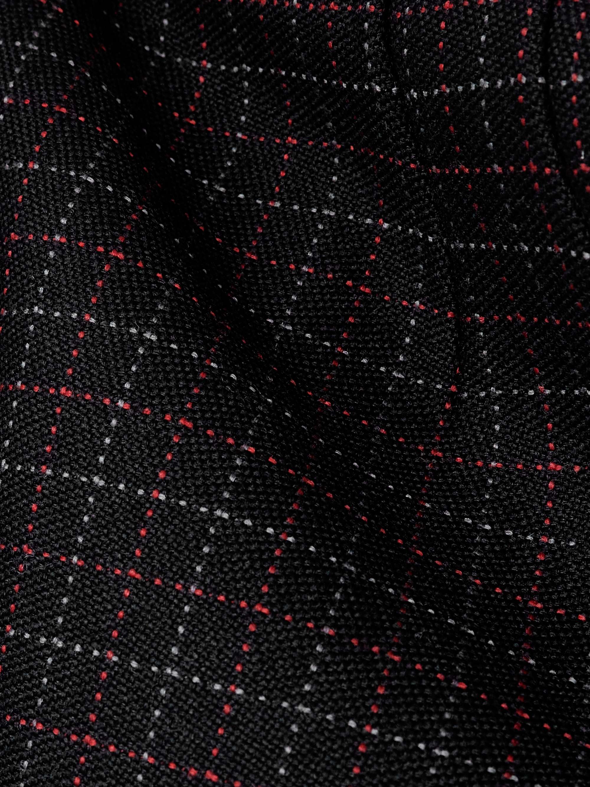 Contour checked wool mini skirt view
