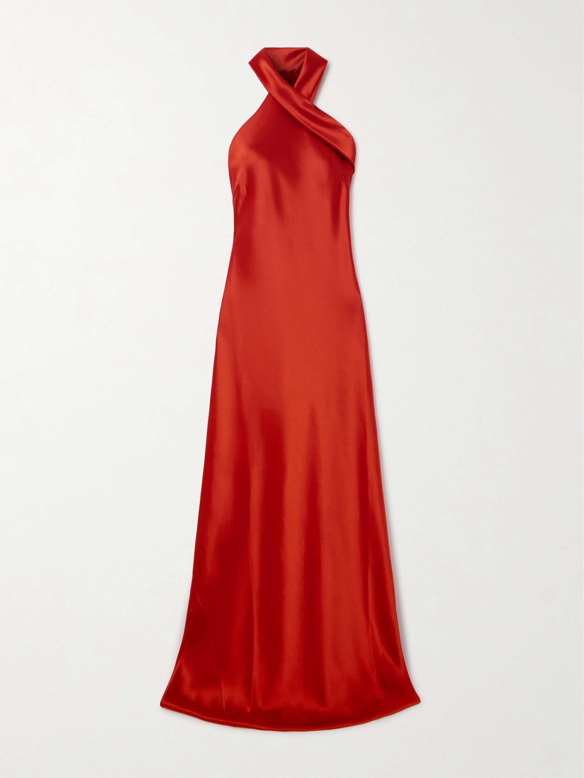 Pandora satin gown view