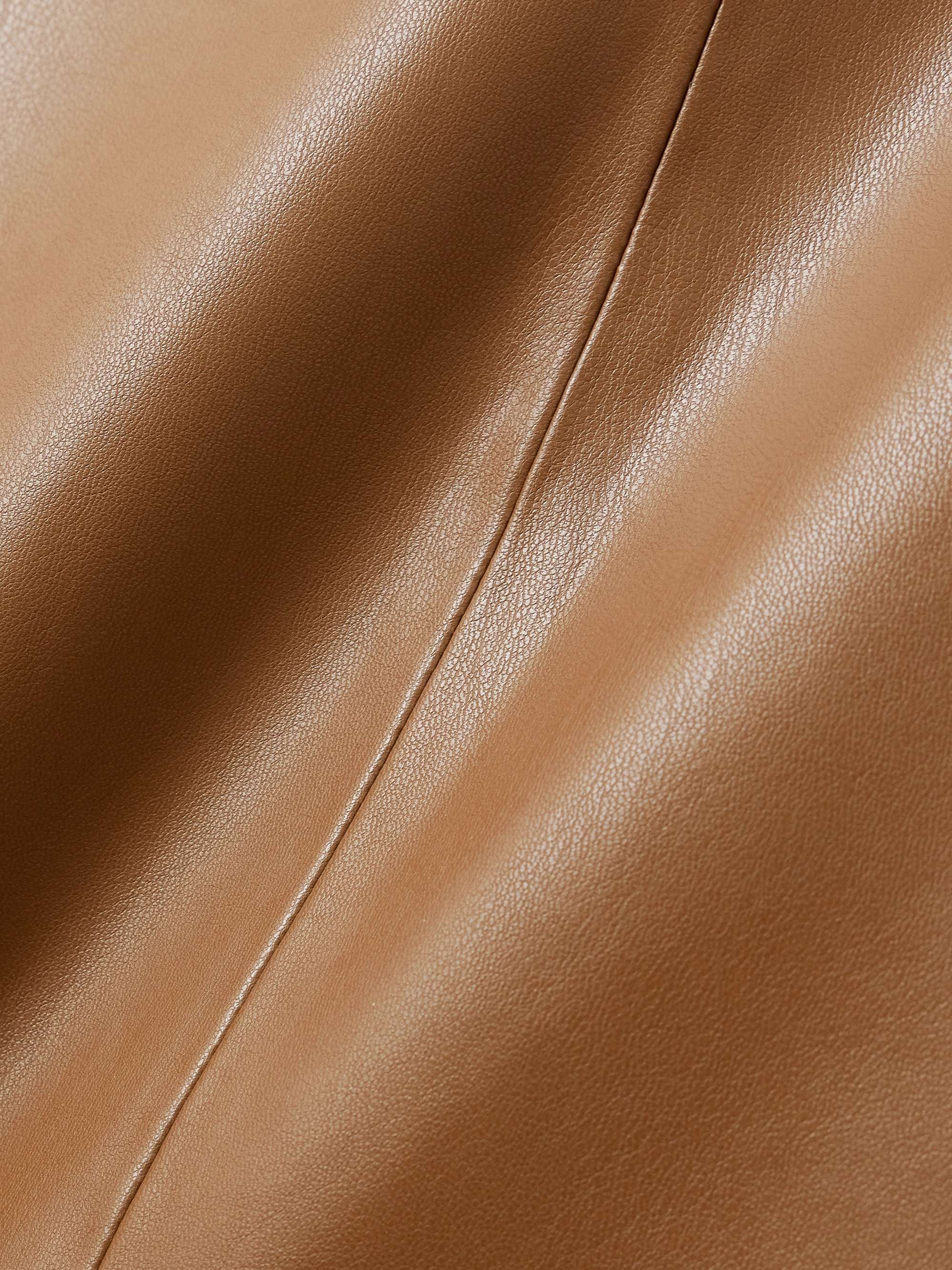 Louise faux leather midi skirt view