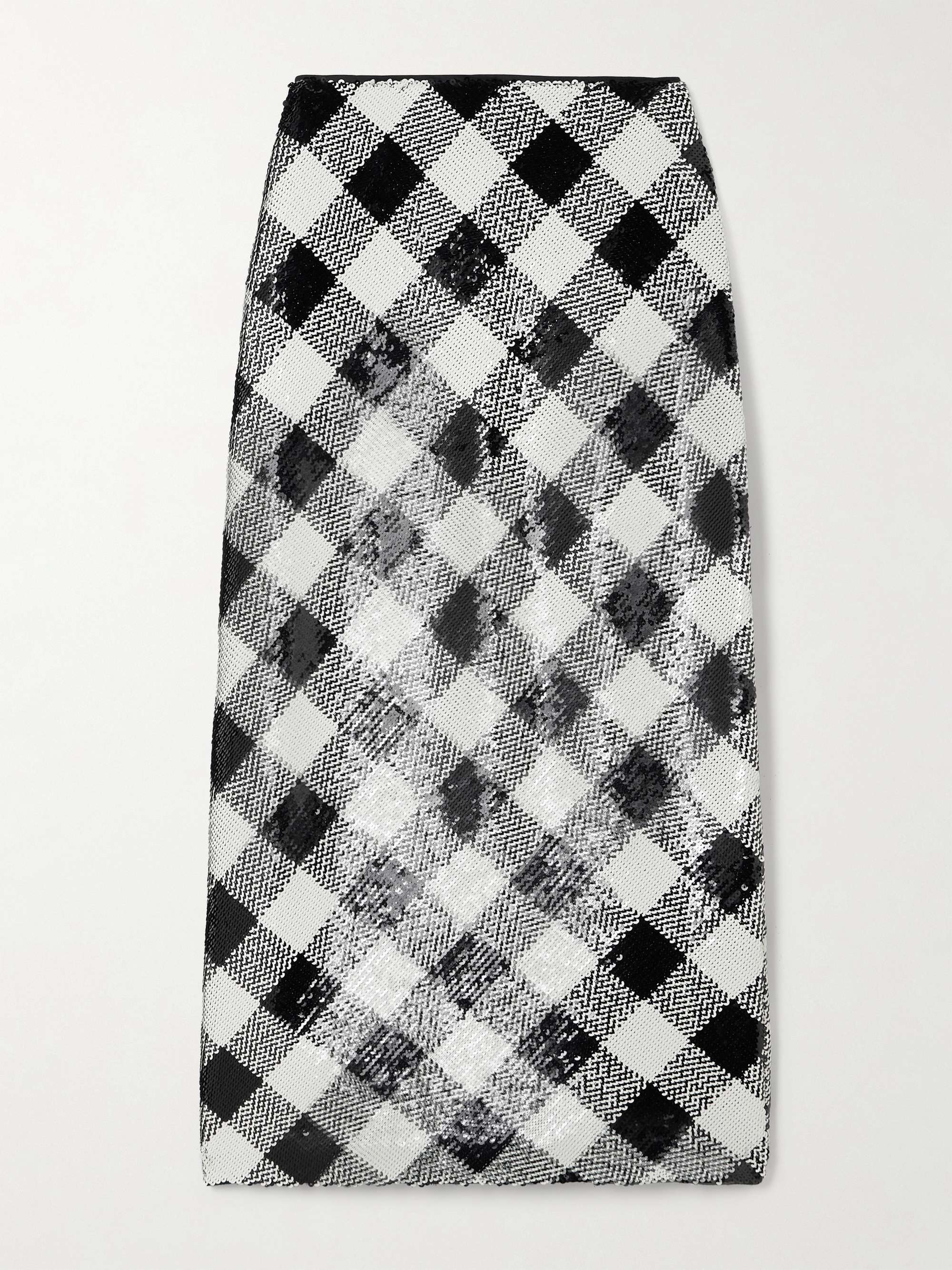 Allora checked sequined crepe midi skirt view