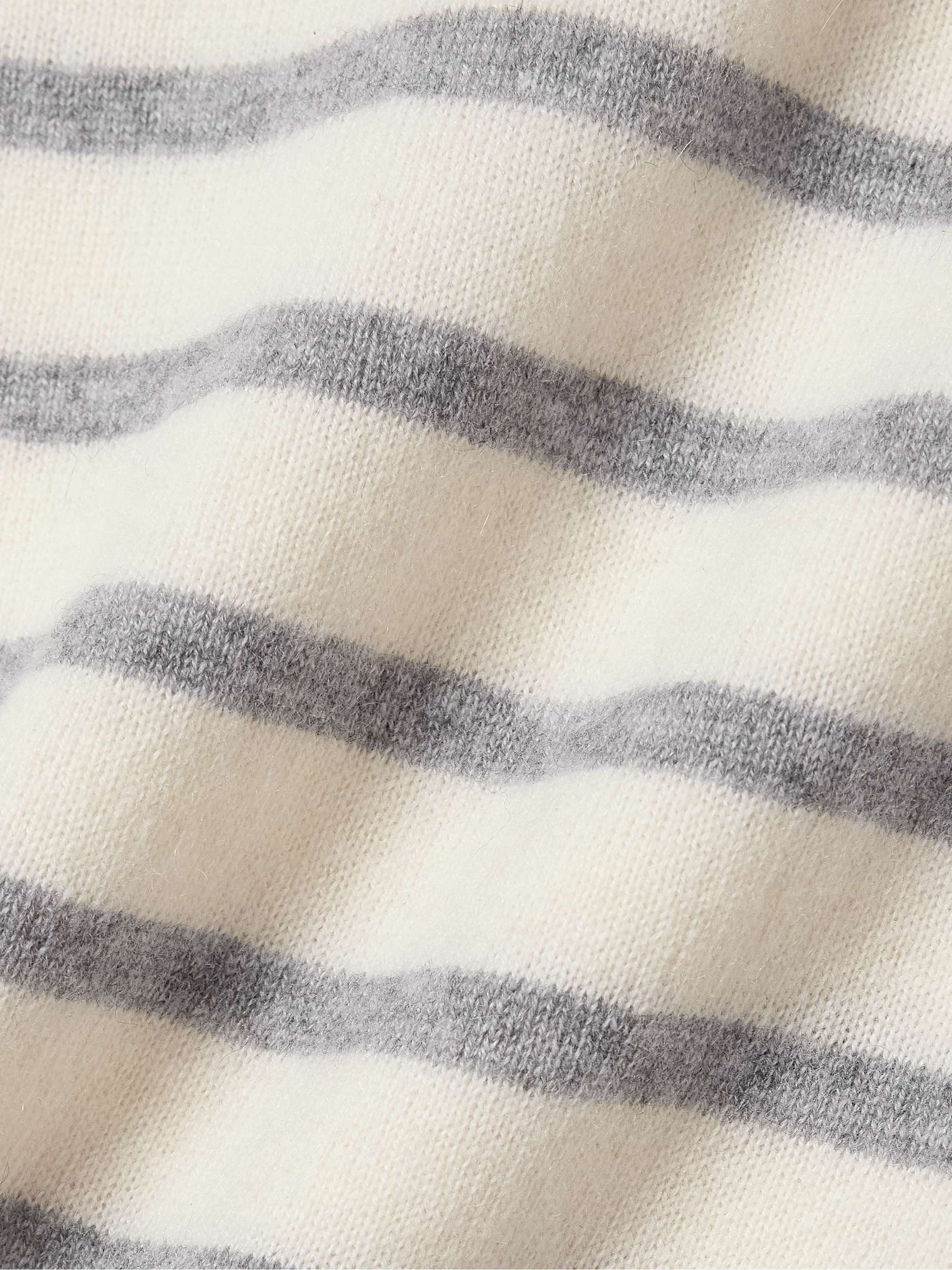 Brandt striped cashmere polo shirt view