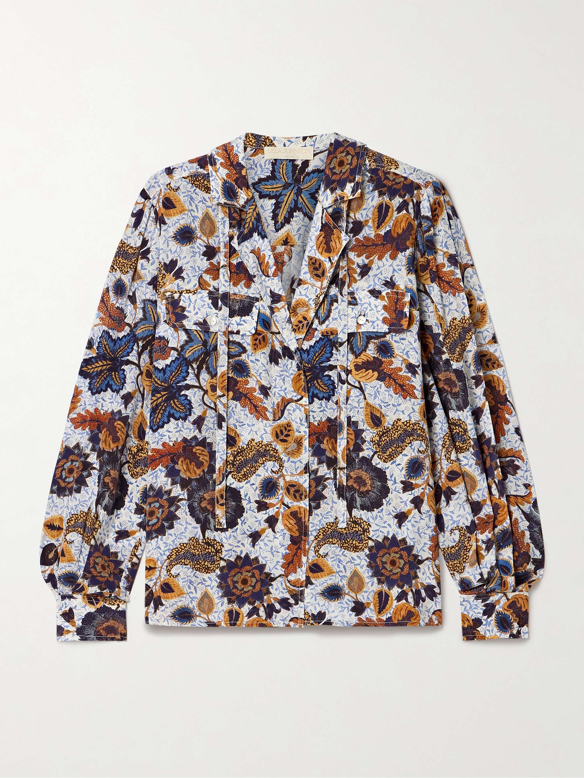 Florian printed silk blouse view