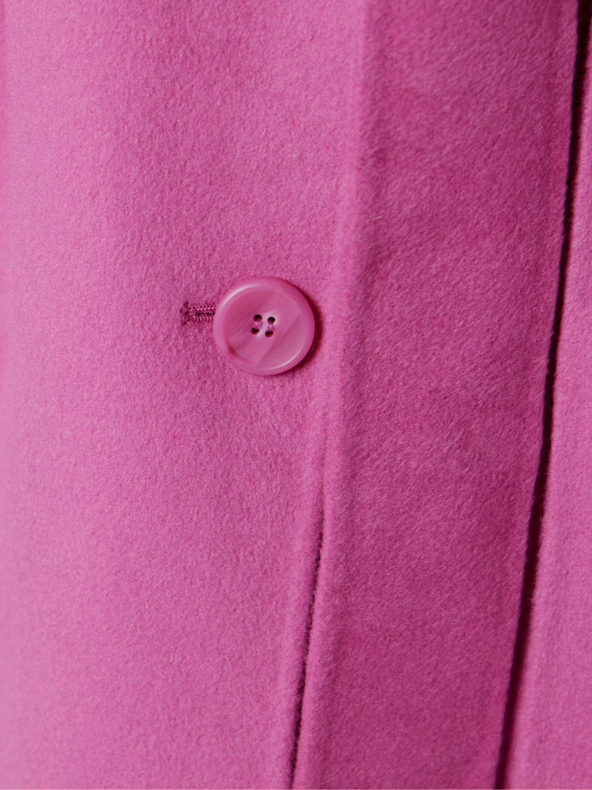 Romi belted layered wool-blend felt coat view